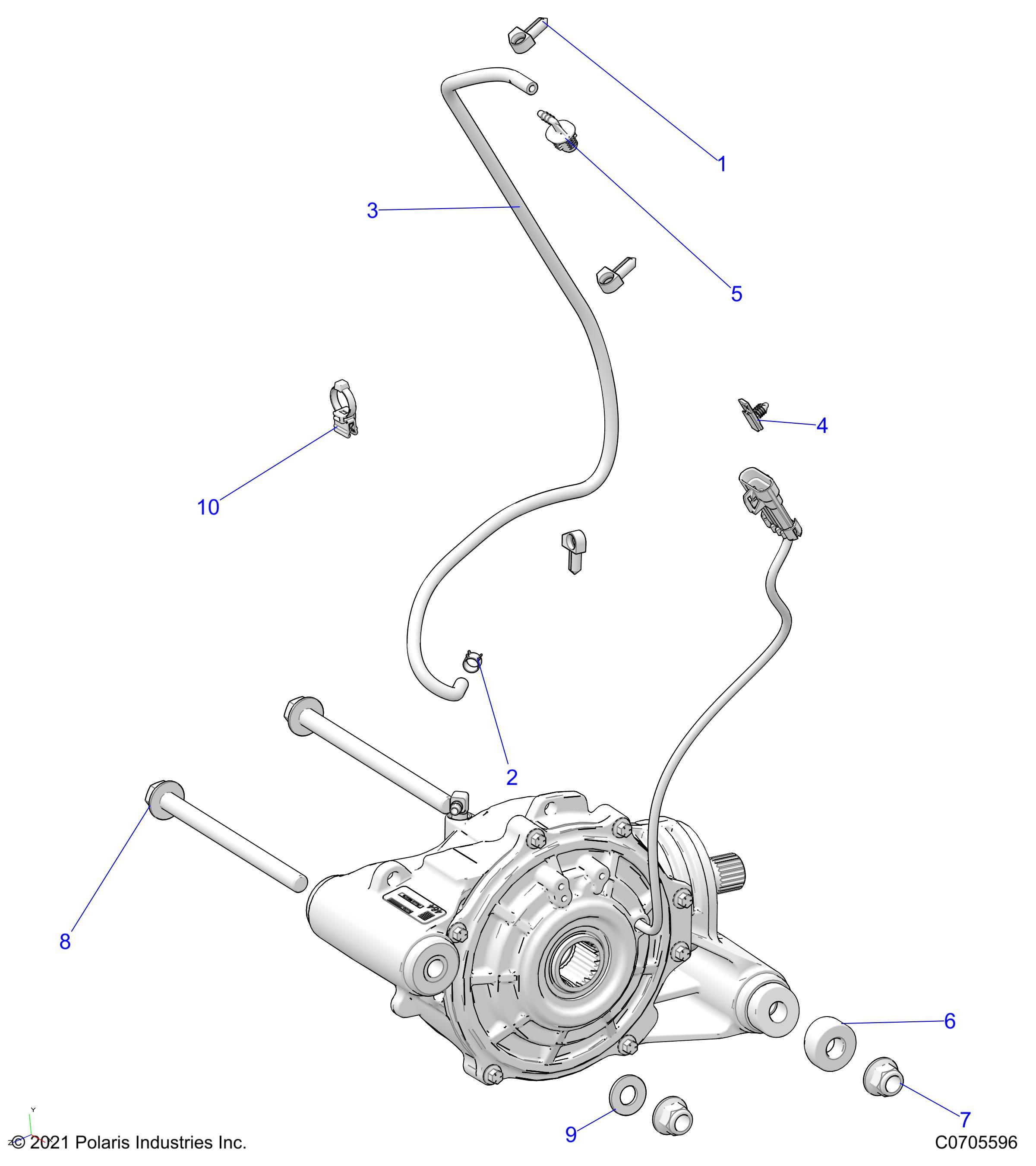 TRANSMISSION MONTAGE BOITE AVANT POUR RANGER 1000 EPS R03 2023