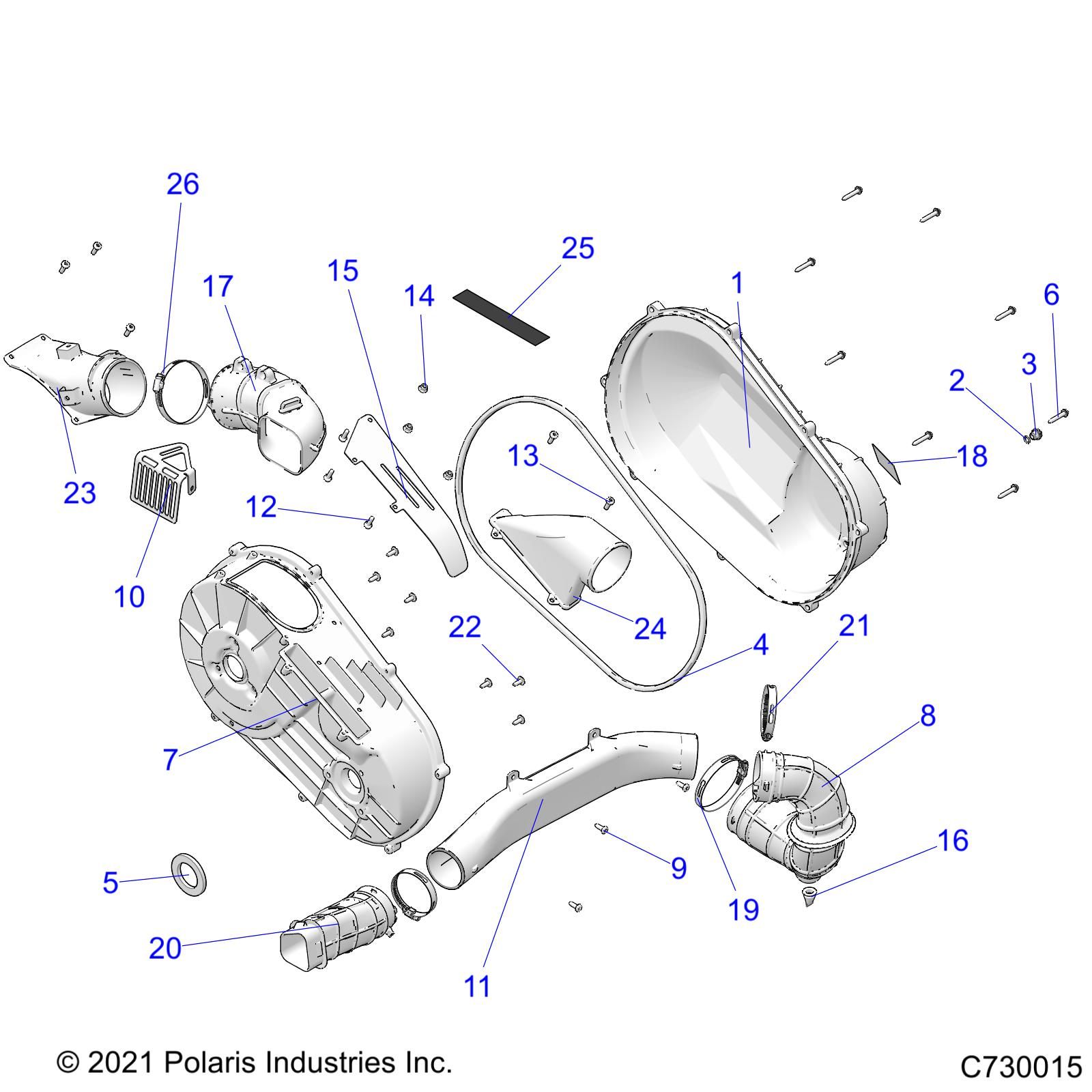 TRANSMISSION CARTER DEMBRAYAGE POUR RANGER 1000 FULL SIZE IS EU 2021