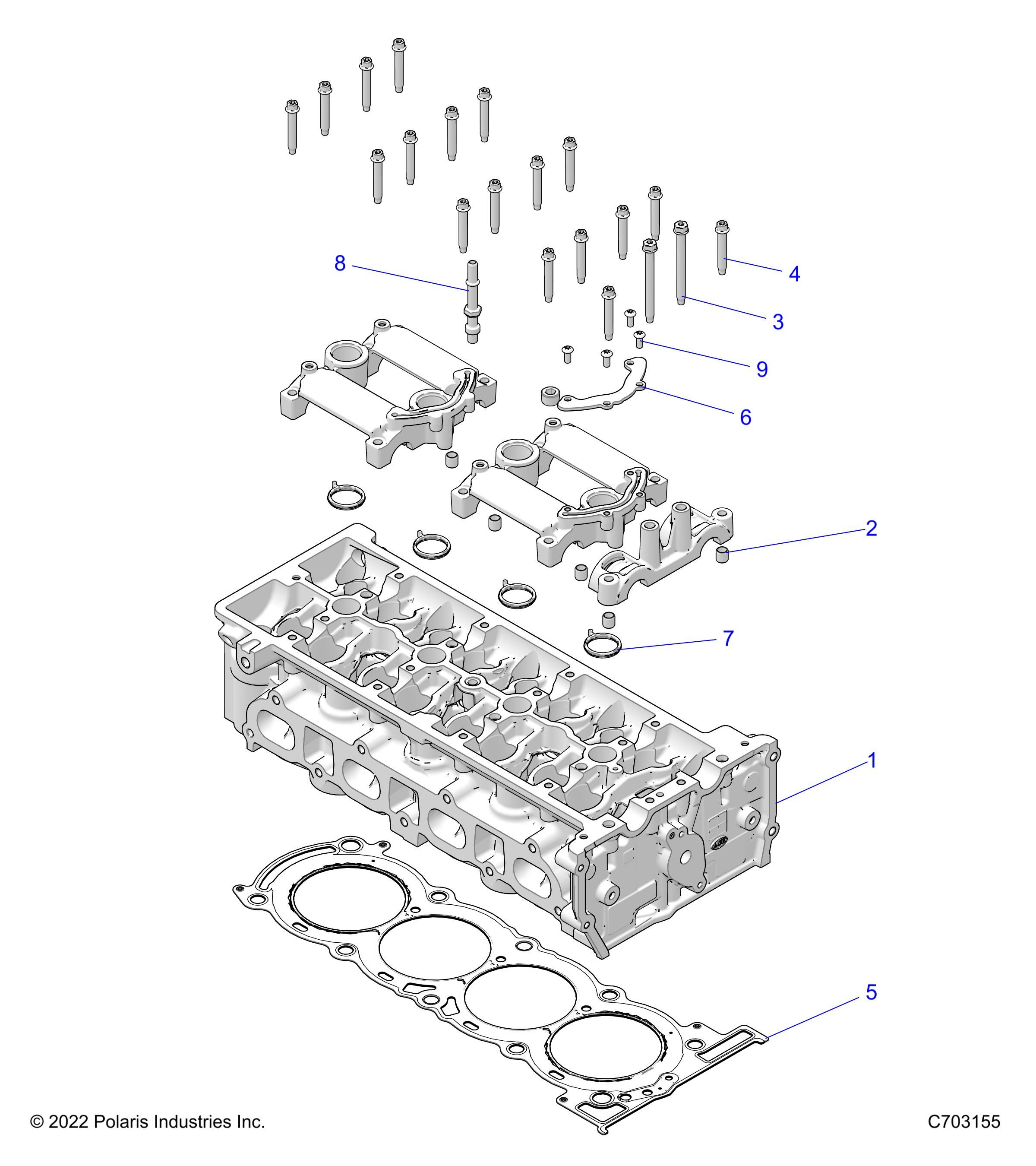 MOTEUR TETE DE CYLINDRE POUR RZR PRO R 2022