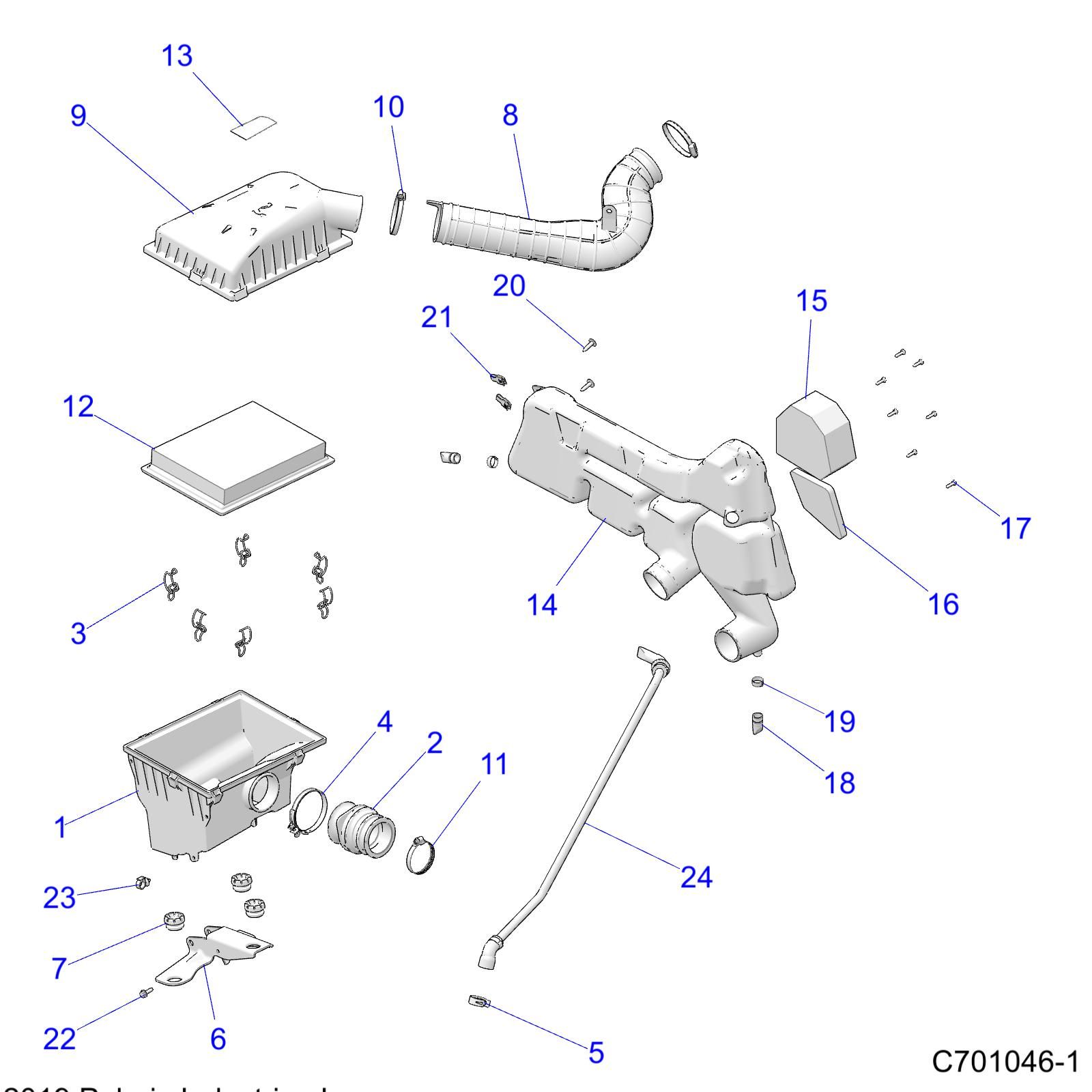 MOTEUR SYSTEME DADMISSION DAIR POUR RZR 570 2020