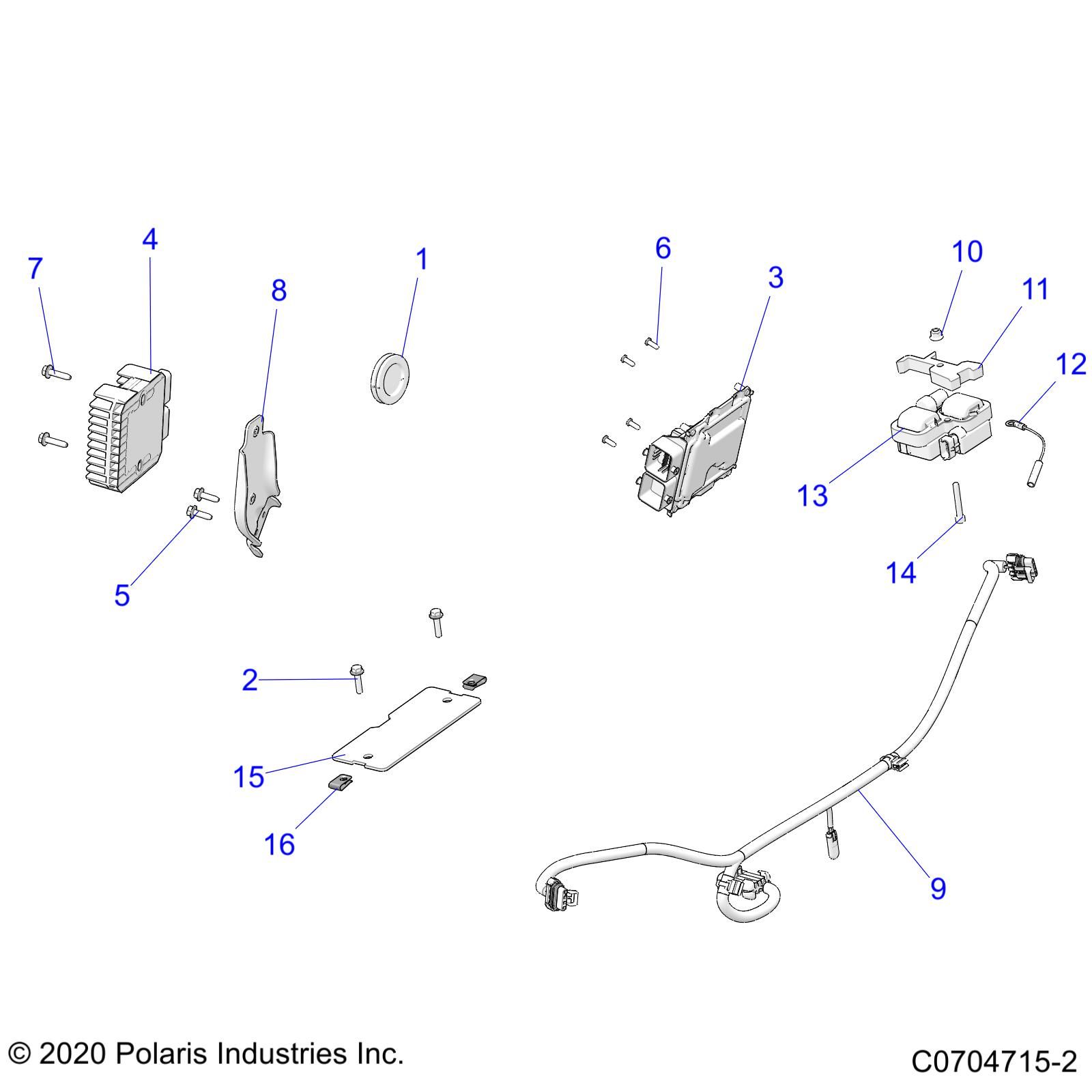 ELECTRICAL HARNESS COMPONENTS AND RELATED POUR RZR 900 TRAIL S 2023