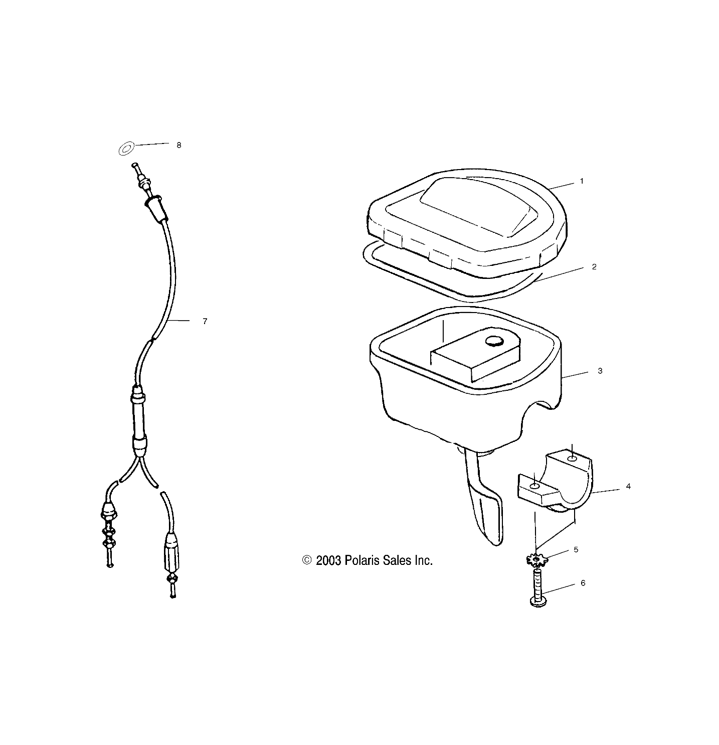 COMMANDES ACCELERATEURCABLE POUR A04BA25CA TRAIL BLAZER 2004