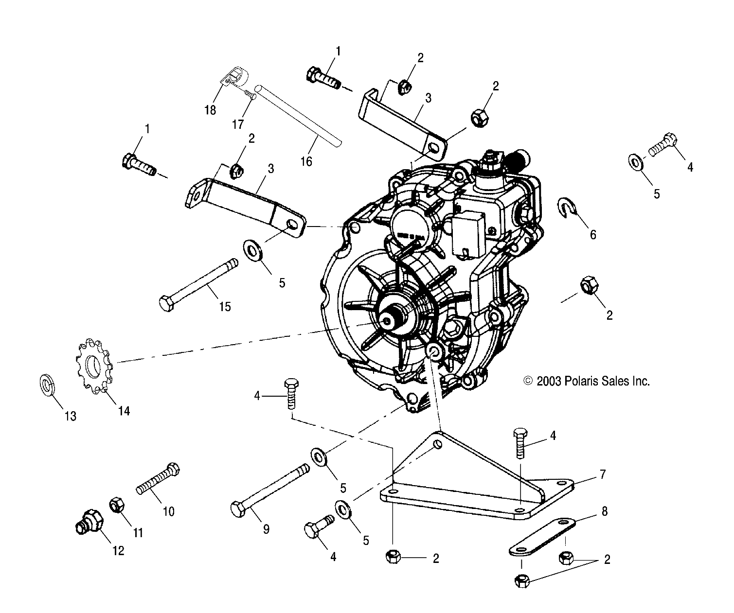 TRANSMISSION BOITE DE VITESSE POUR A04CA32AA TRAIL BOSS 330 2004