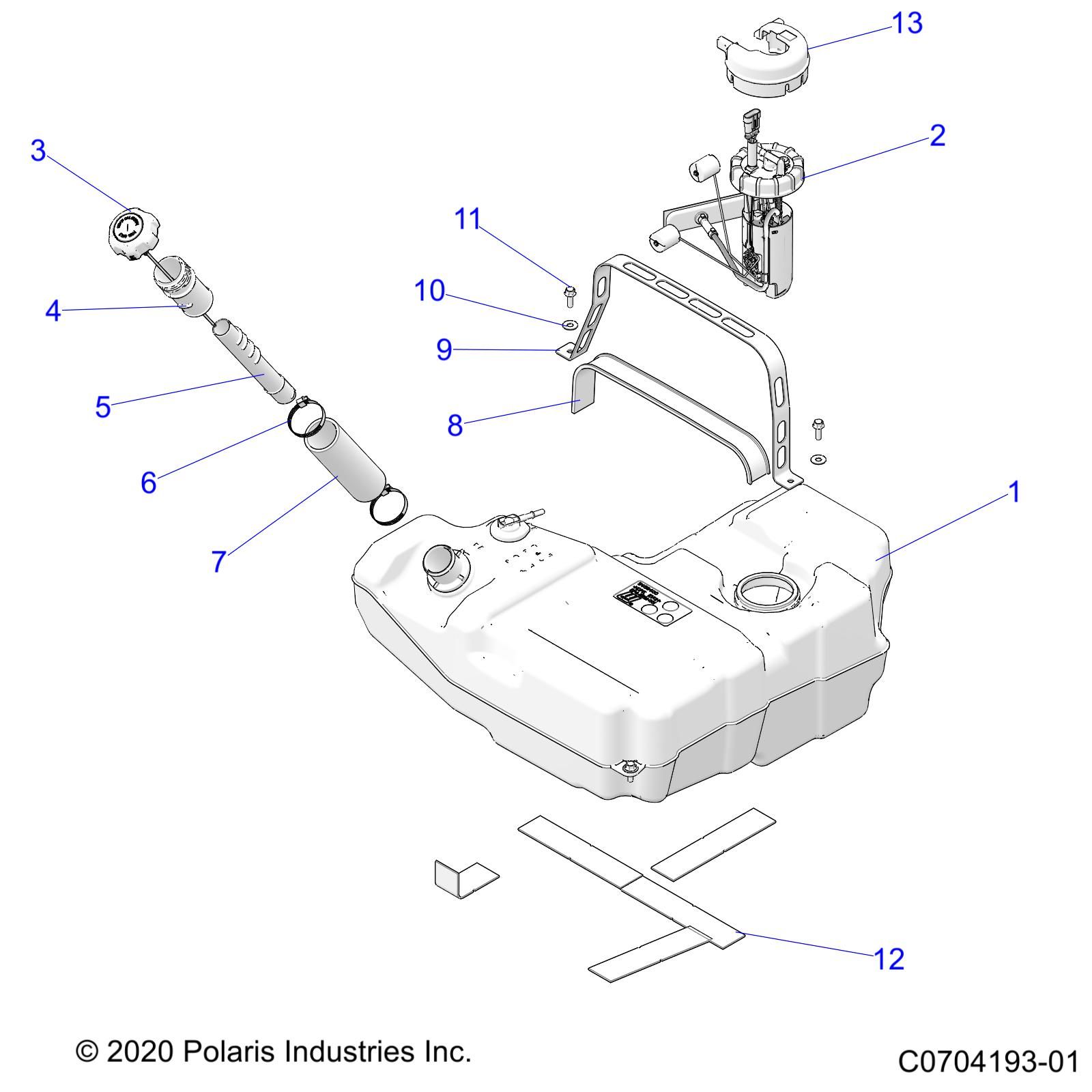 MOTEUR CIRCUIT ET RESERVOIR DE CARBURANT POUR RZR PRO R4 DYNAMIX 2022