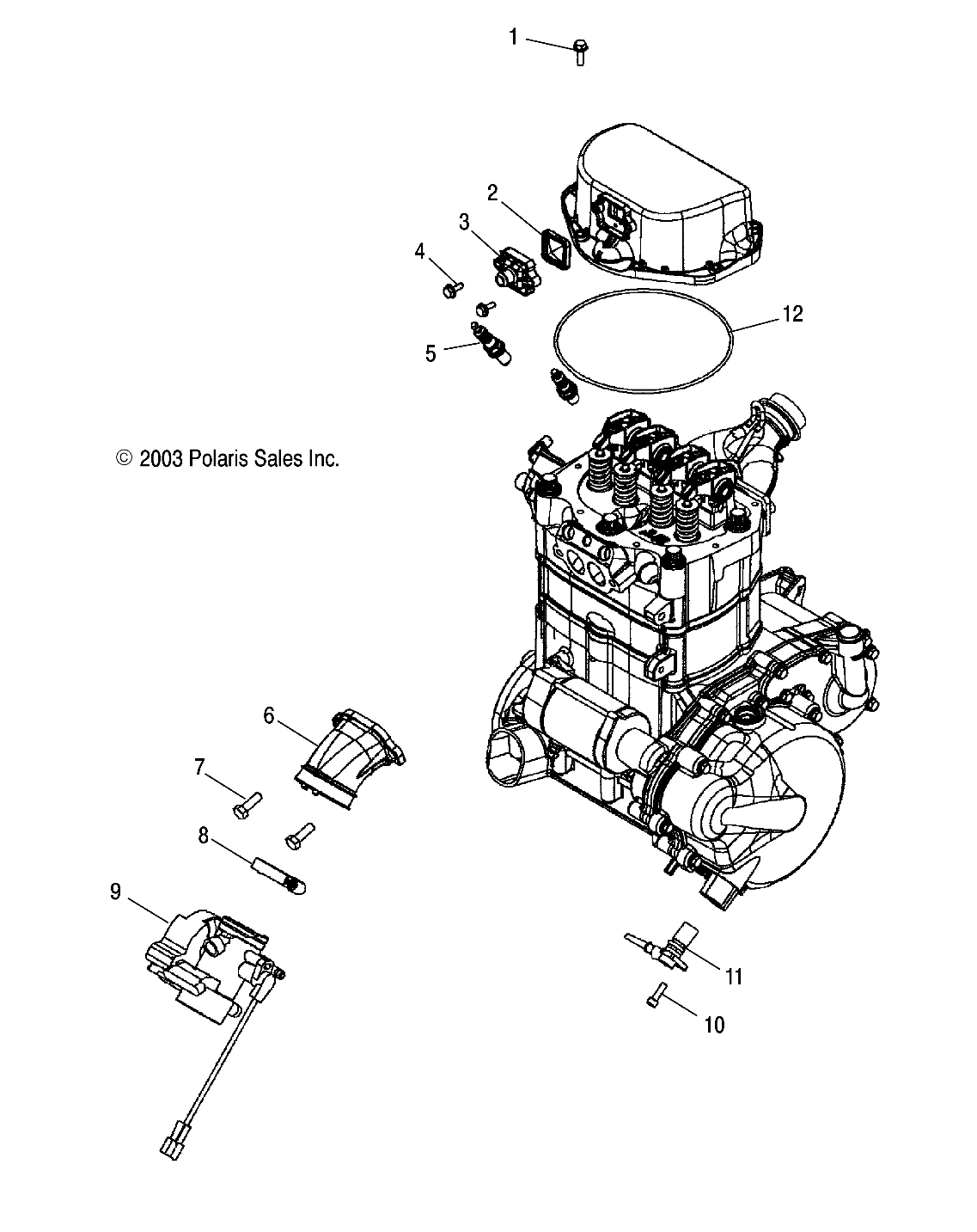 MOTEUR MONTAGE ACCELERATEUR POUR A04CH68AUCU SPORTSMAN 700 2004