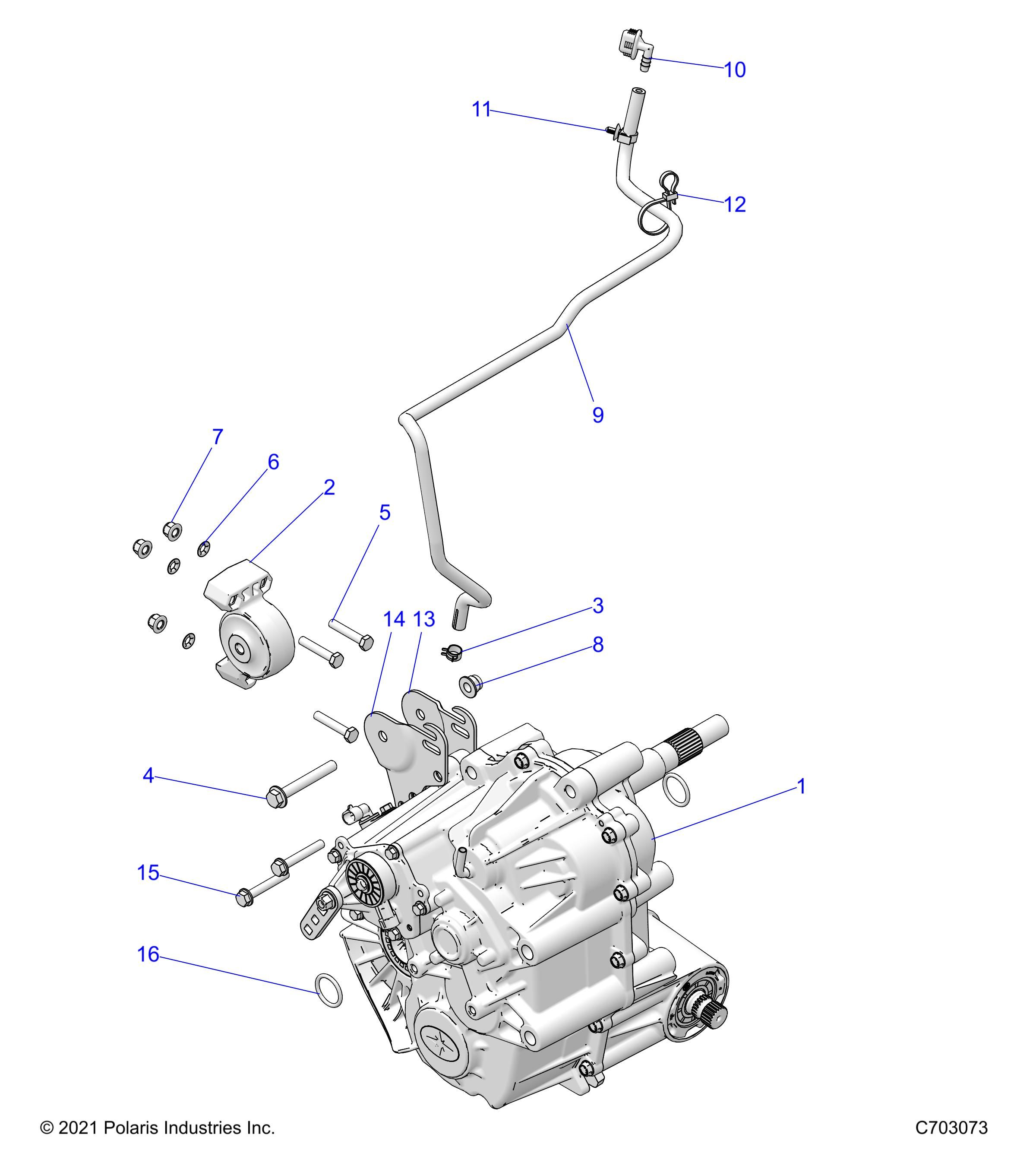 TRANSMISSION MONTAGE BOITE PRINCIPALE POUR RZR XP 1000 PREMIUM R01 2024