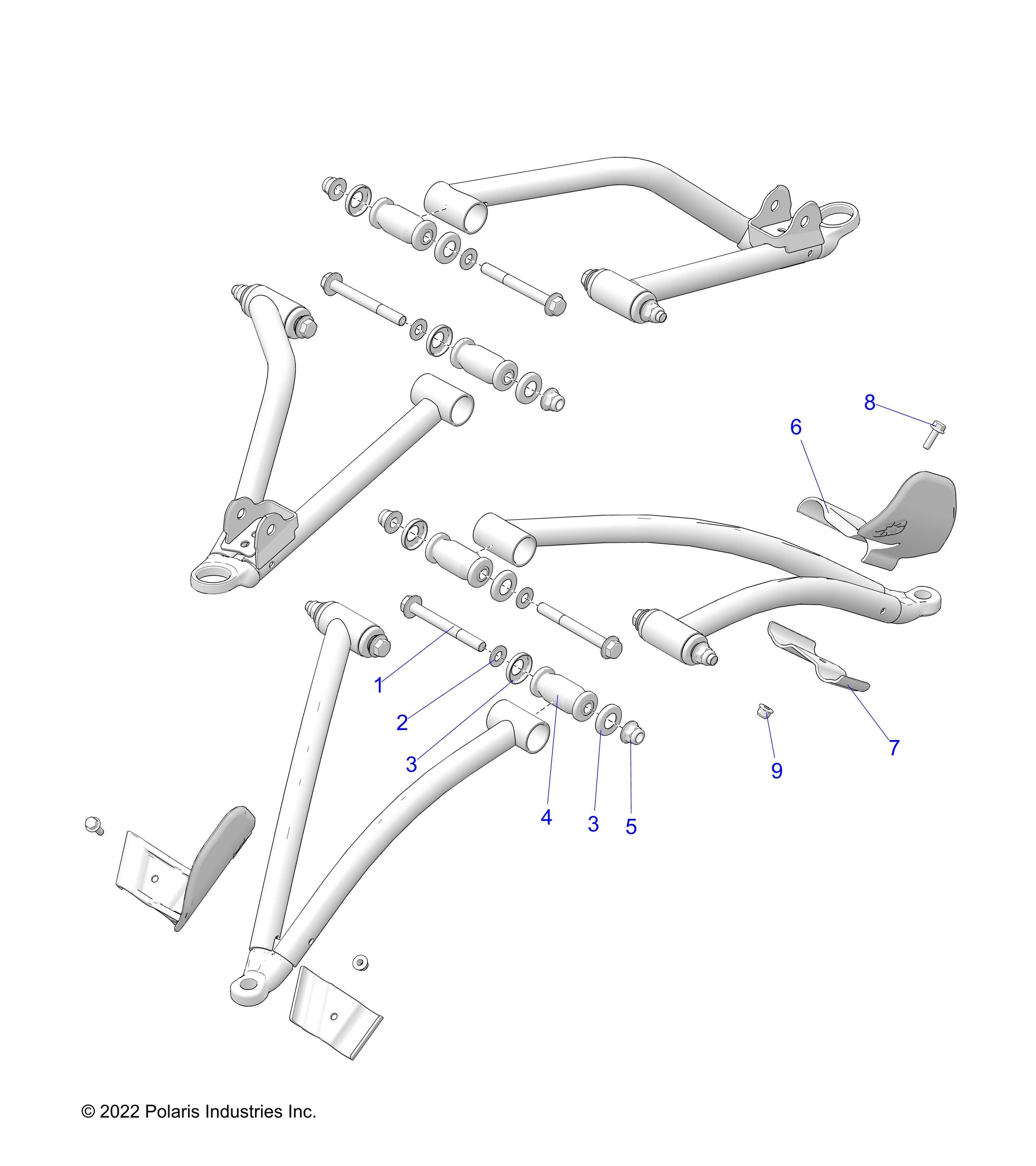 SUSPENSION A ARM MOUNTING POUR SPORTSMAN 570 SP EUZUG TRACTOR R01 2023