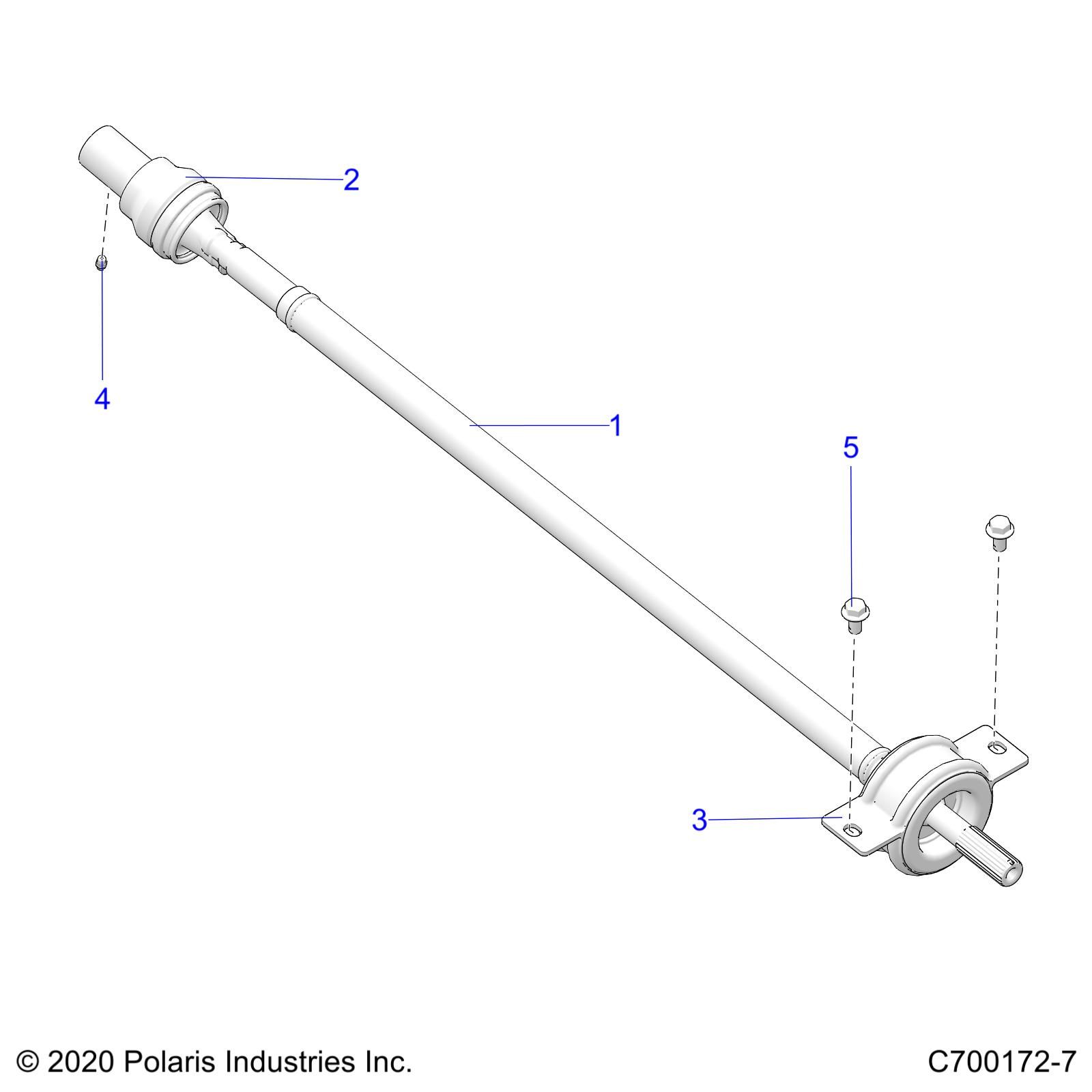 TRANSMISSION ARBRE PROPULSION ARRIERE POUR GENERAL XP 1000 DELUXE 2022