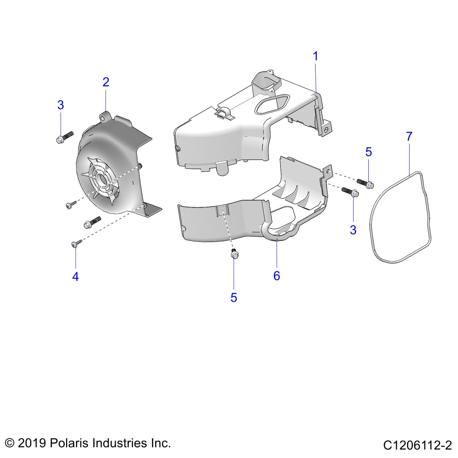 ENGINE FAN COVER AND SHROUD POUR OUTLAW 70 2021