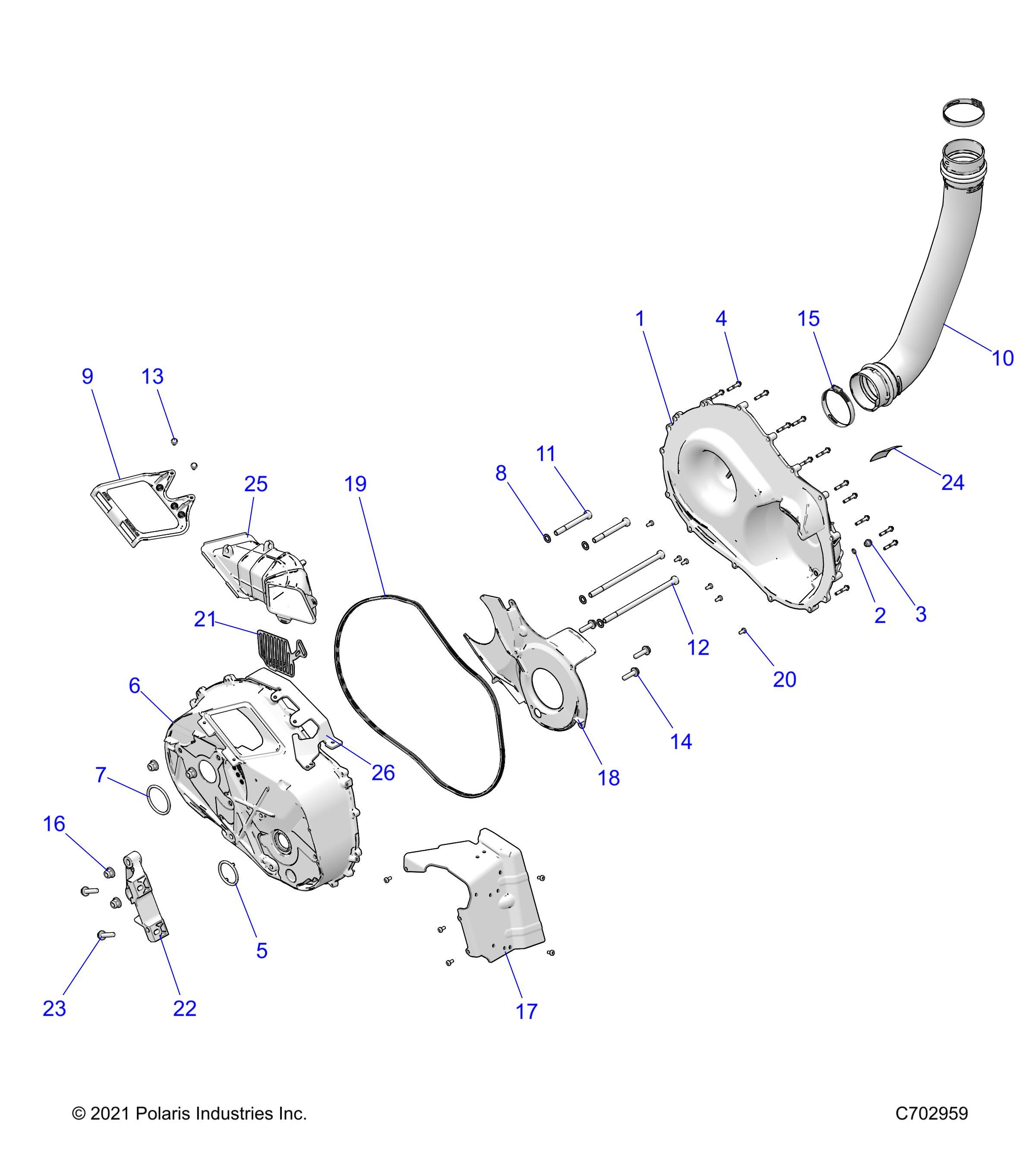 TRANSMISSION CARTER DEMBRAYAGE POUR RZR PRO XP 4 PREMIUM 2023