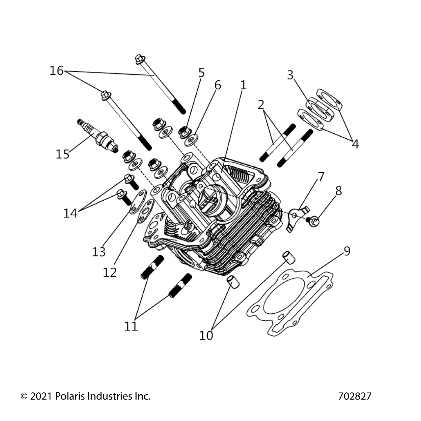 MOTEUR TETE DE CYLINDRE ASM POUR RZR 200 TLD EVAP R01 2023