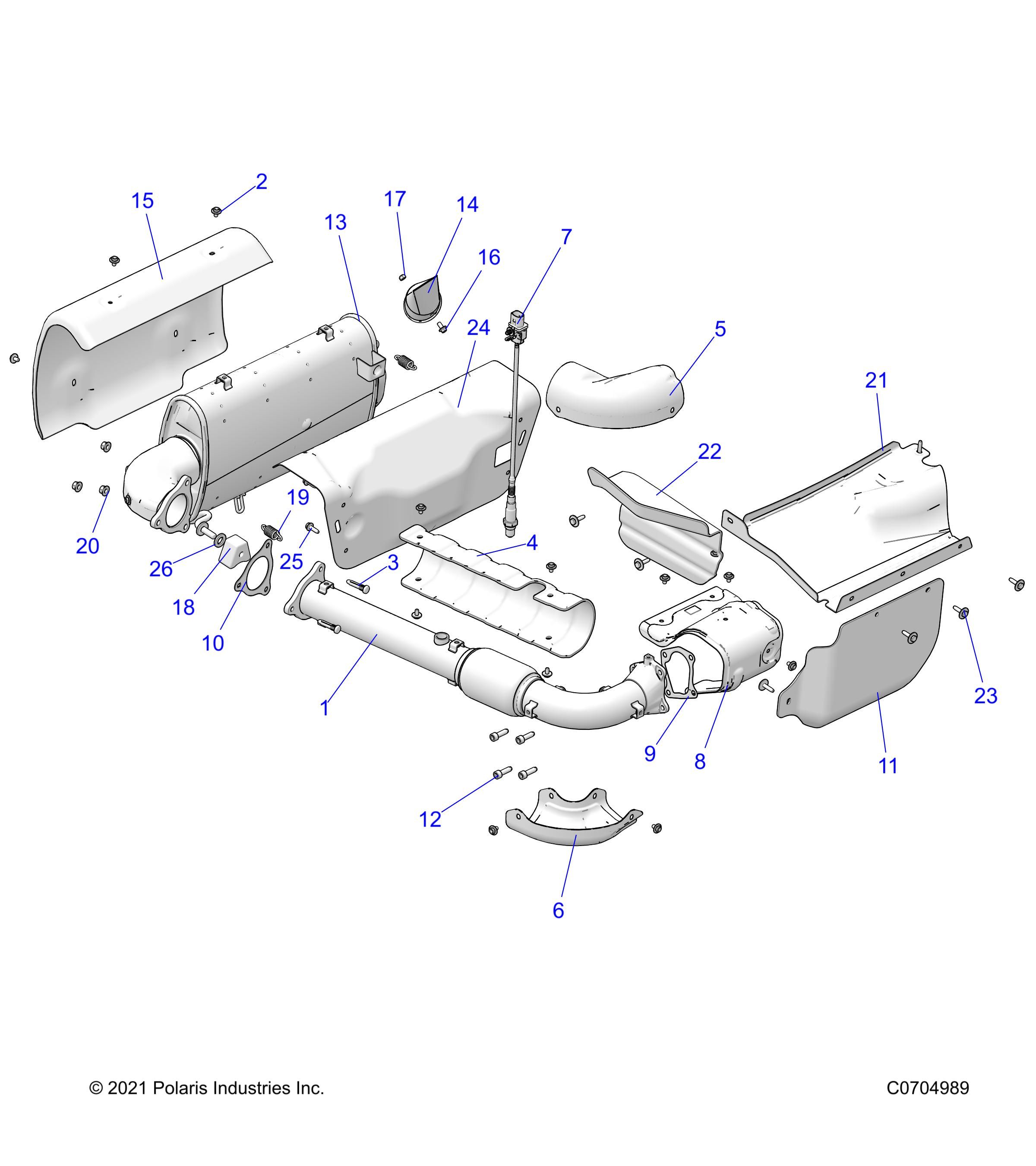 MOTEUR SYSTEME DECHAPPEMENT POUR RZR TURBO R 4 SPORT 2022