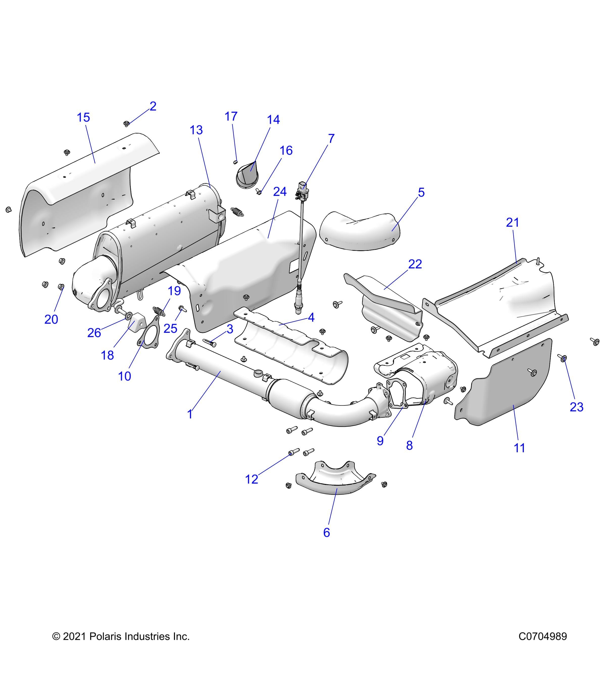 MOTEUR SYSTEME DECHAPPEMENT POUR RZR TURBO R 4 PREMIUM 2024