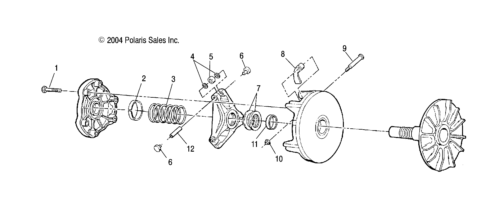 TRANSMISSION EMBRAYAGE POUR TRAIL BLAZER 400 2003