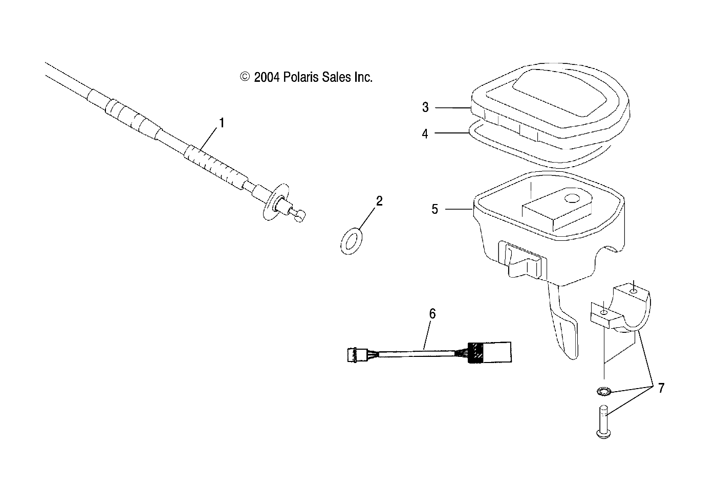 COMMANDES ACCELERATEURCABLE POUR SPORTSMAN 800 EFI 2005