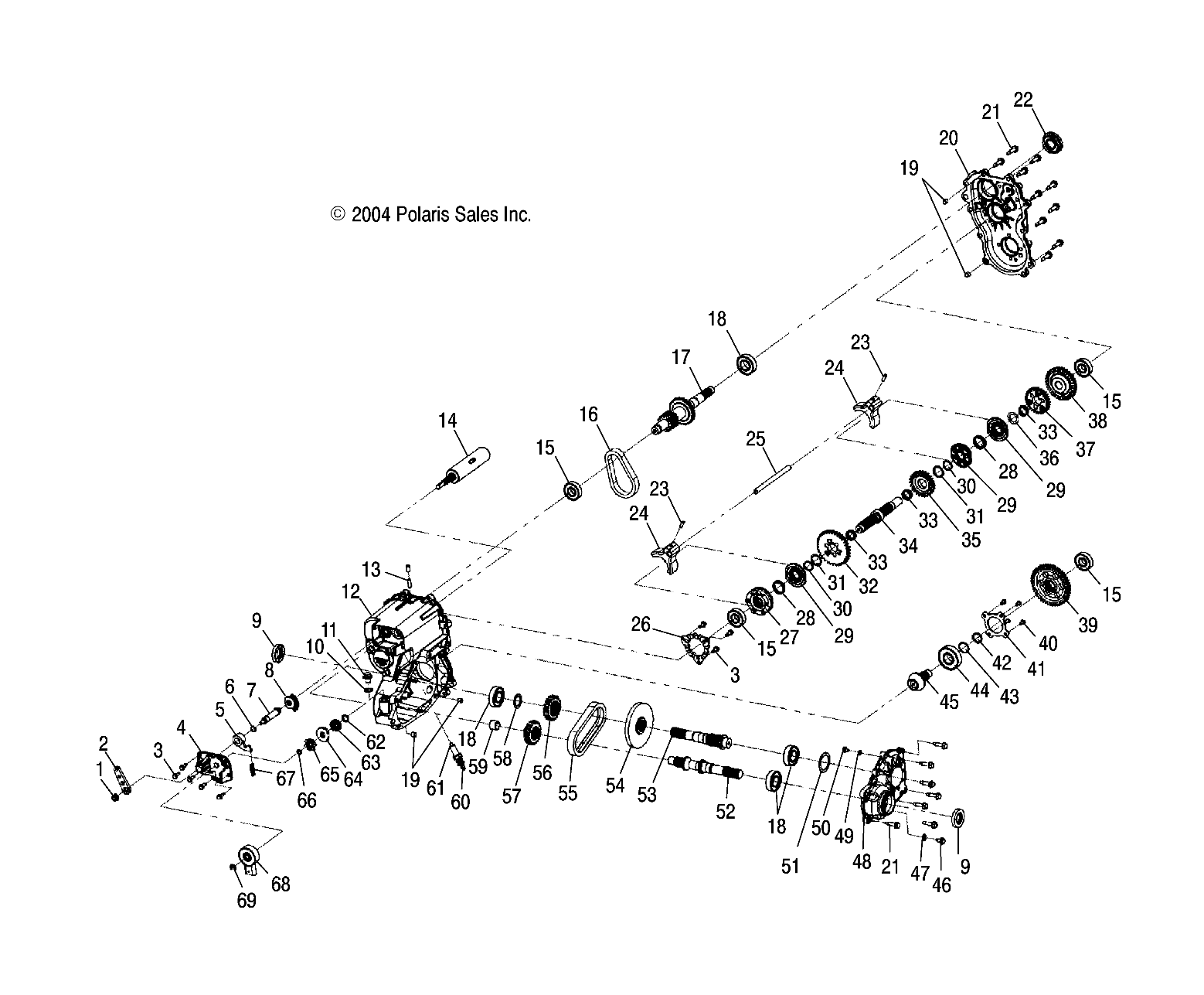 TRANSMISSION BOITE DE VITESSE POUR MAGNUM 330 4X4 2003