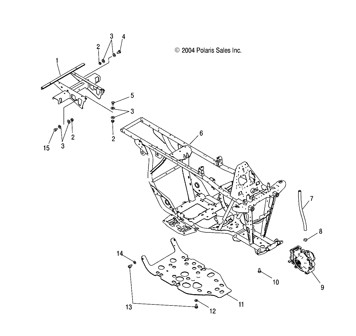 CARROSSERIE CADRE ET EXTENSION POUR ATP 500 4X4 2005