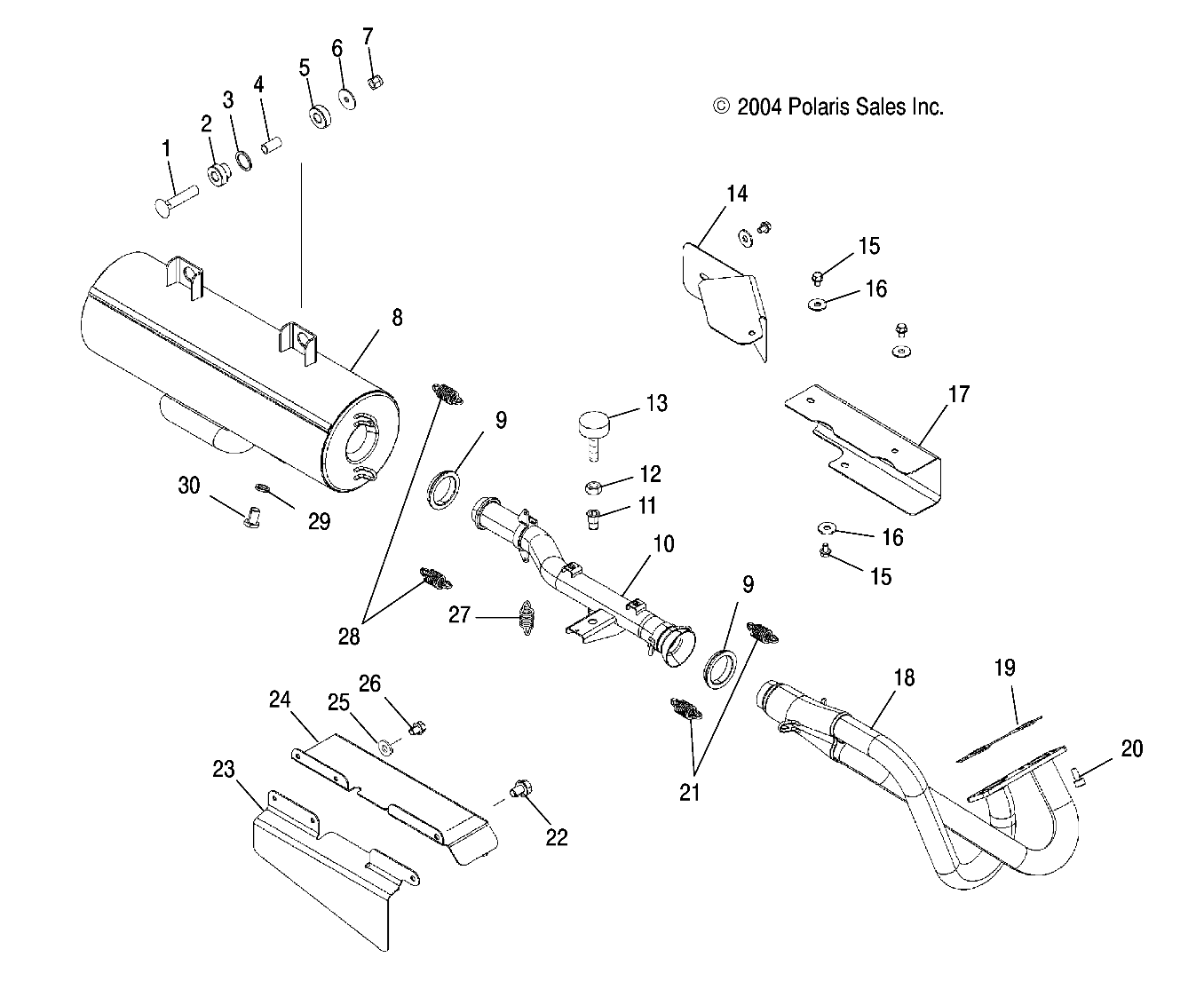 MOTEUR SYSTEME DECHAPPEMENT POUR RANGER XP 2005