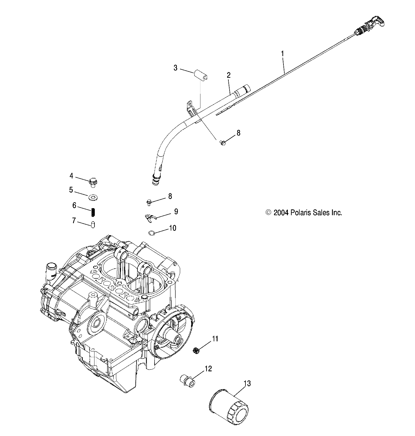 MOTEUR JAUGE A HUILE ET FILTRE A HUILE POUR RANGER XP 2005