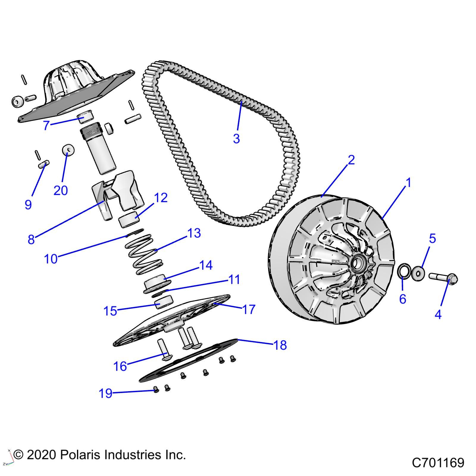TRANSMISSION POUR RANGER CREW XP 1000 NSTR R01 2023