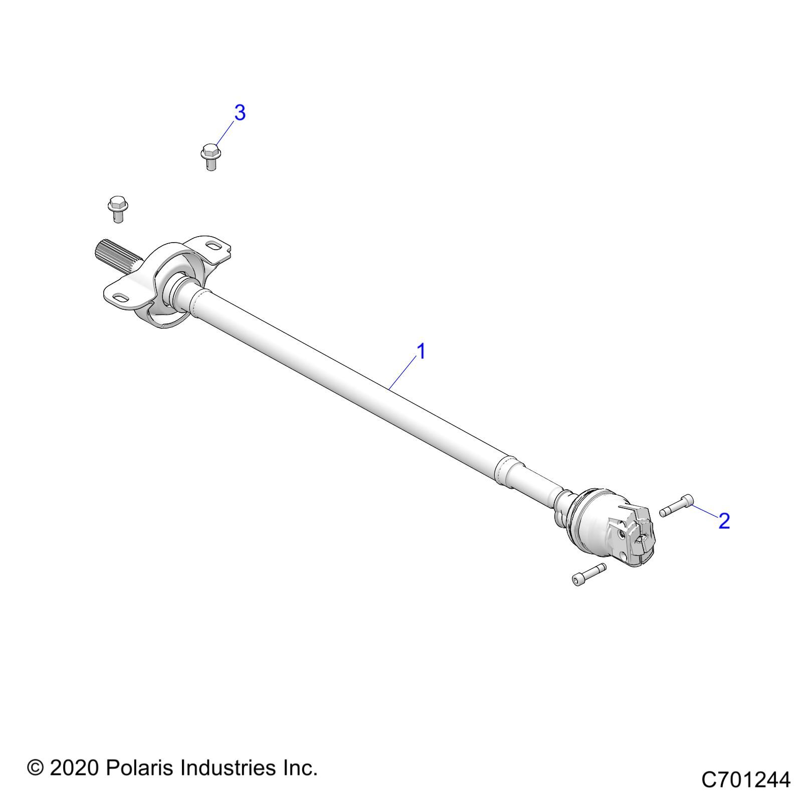 TRANSMISSION ARBRE PROPULSION AVANT POUR RANGER XP 1000 EPS INTL 2022