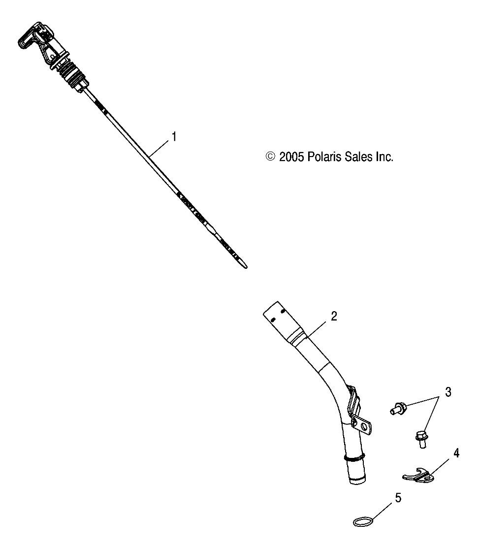MOTEUR JAUGE A HUILE POUR SPORTSMAN 600 2005