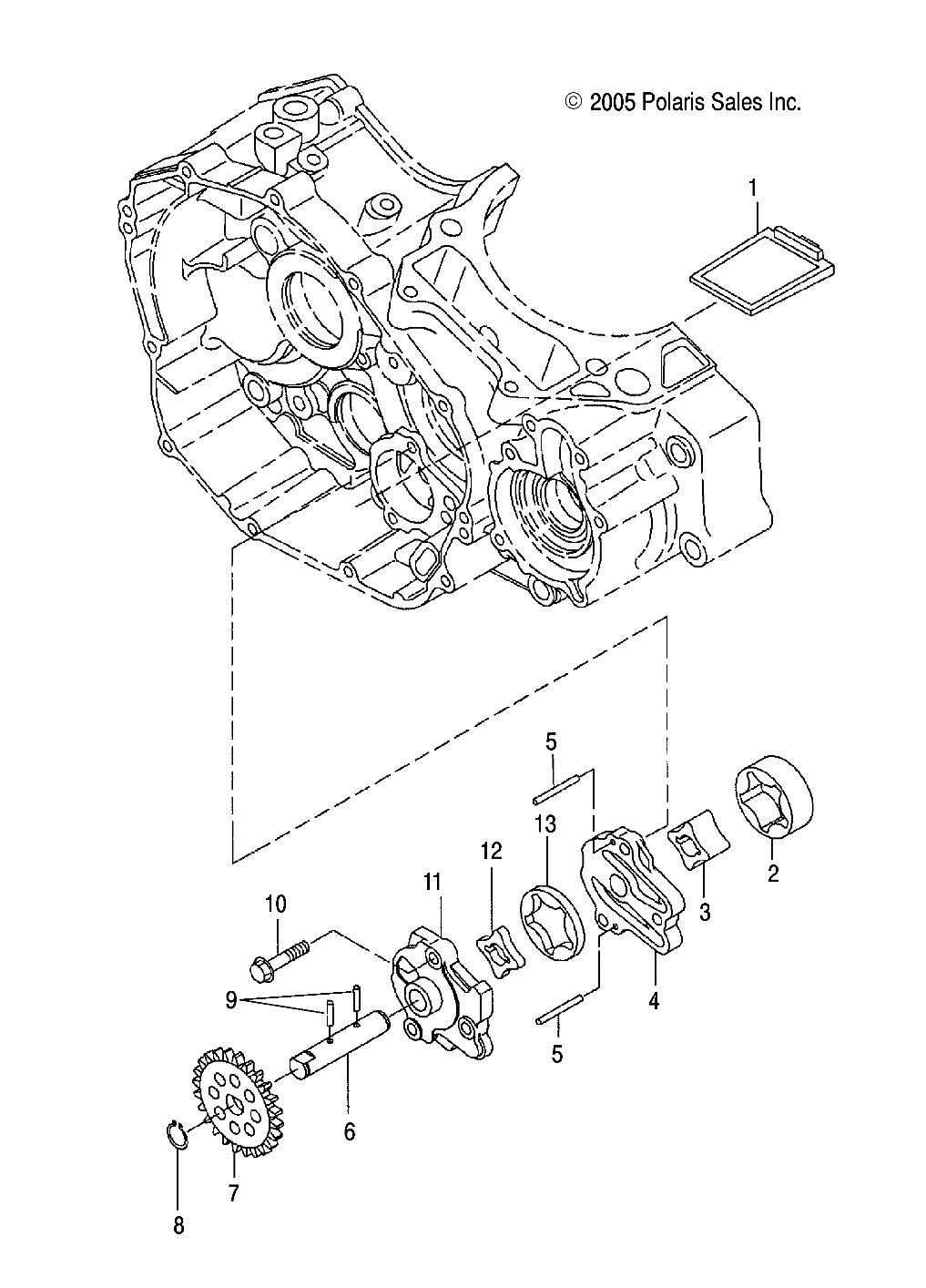 CARROSSERIE POMPE A HUILE POUR PREDATOR 2003