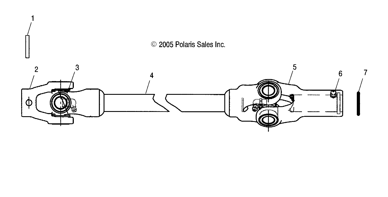 TRANSMISSION ARBRE PROPULSION AVANT POUR RANGER 4X4 700 EFI/XP ALL OPTIONS 2008