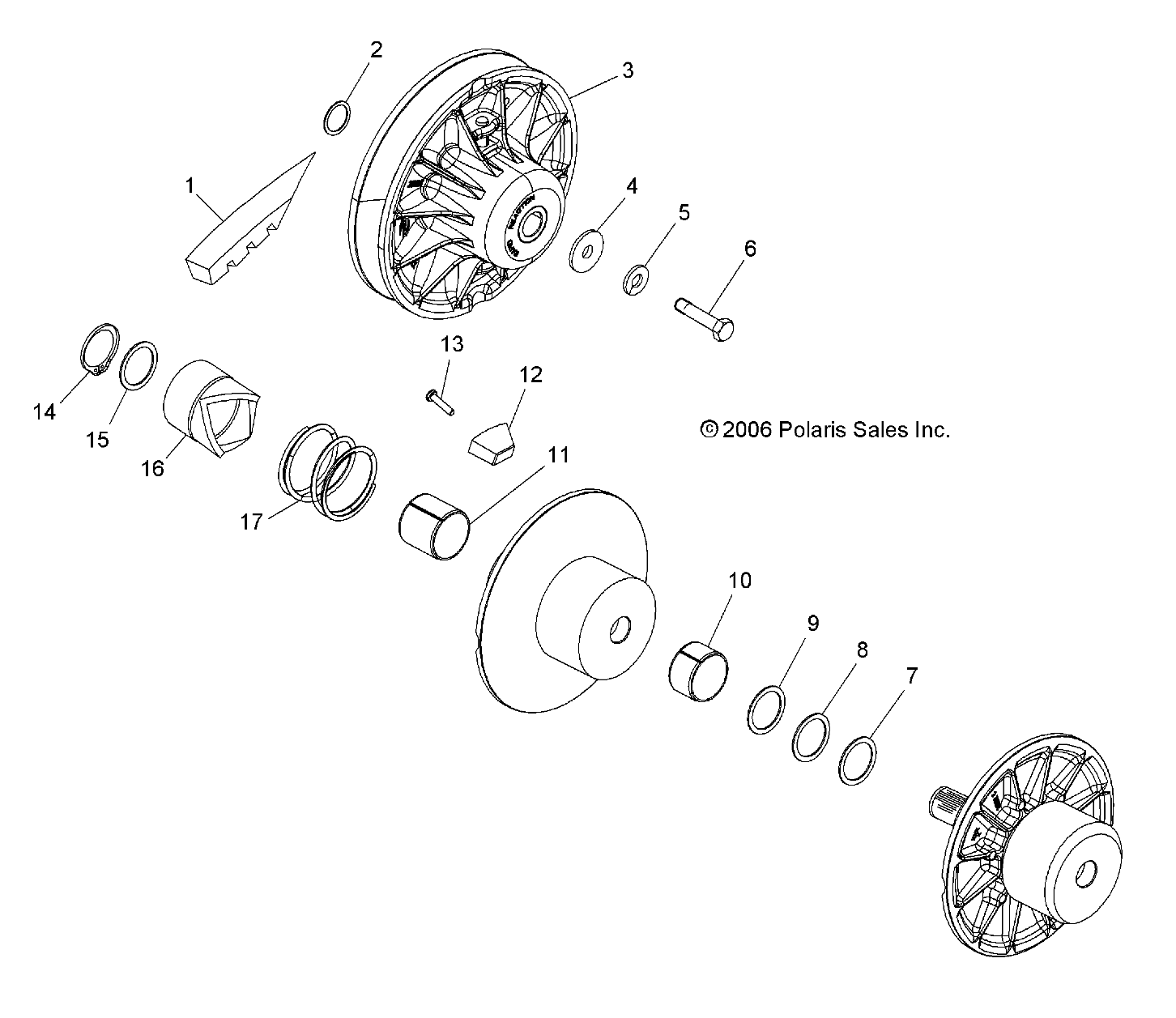 TRANSMISSION EMBRAYAGE SECONDAIRE POUR RANGER 2X4 500 CARB 2009