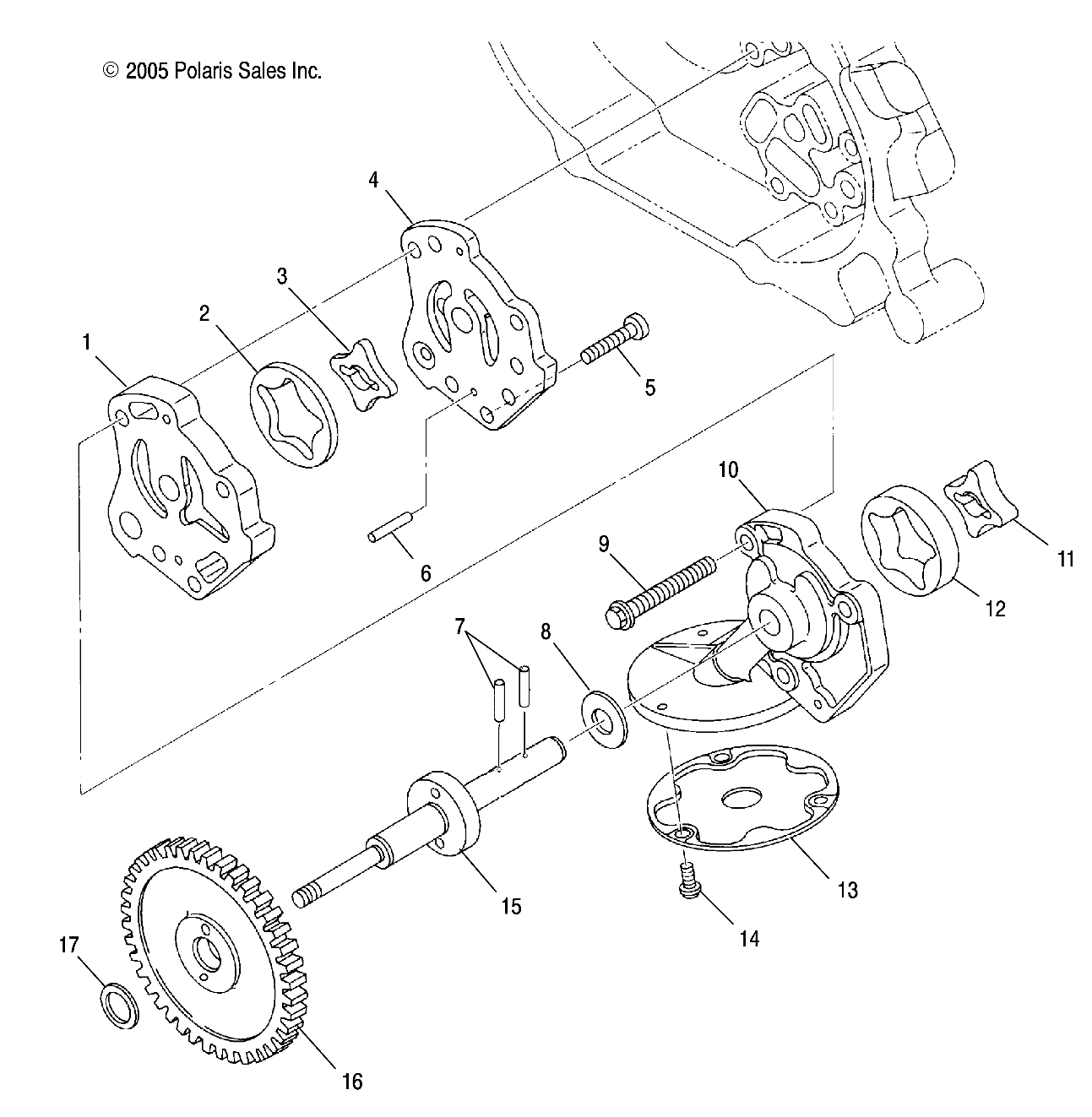 CARROSSERIE POMPE A HUILE POUR RANGER 500 6X6 SERIES10
