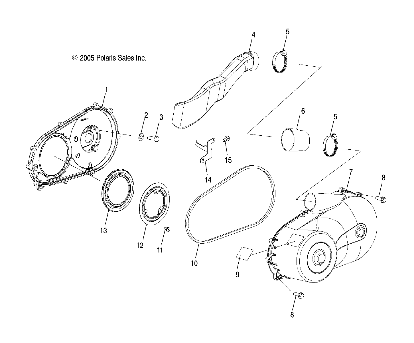 TRANSMISSION CARTER DEMBRAYAGE POUR RANGER 4X4 700 EFI CREW 2008