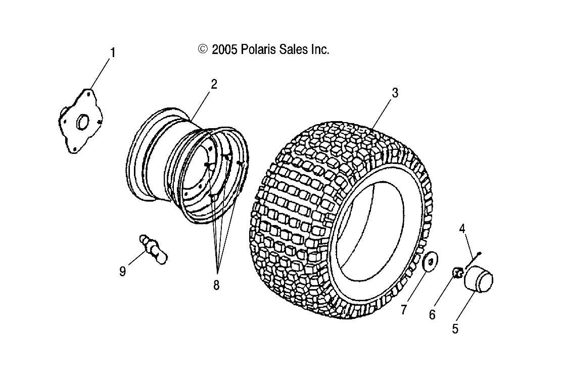 ROUES ROUE ARRIERE POUR PREDATOR 50 2005