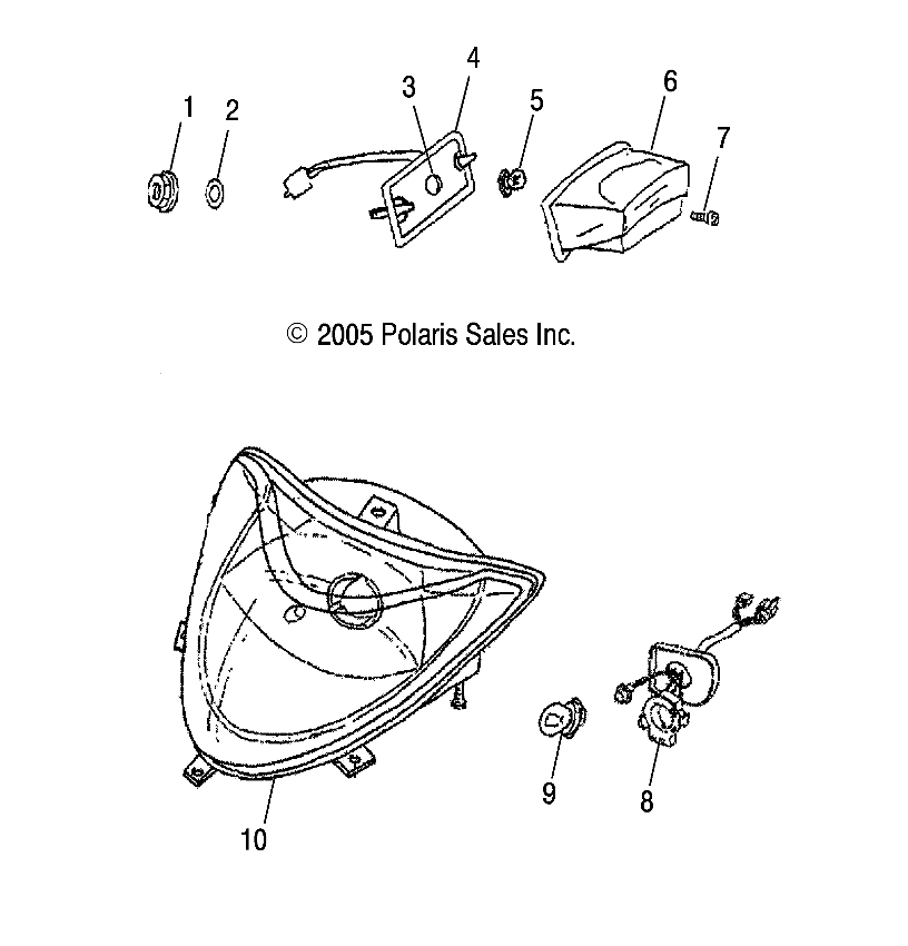 CARROSSERIE PHARE  FEUX ARRIERE POUR PHOENIX 200 2005