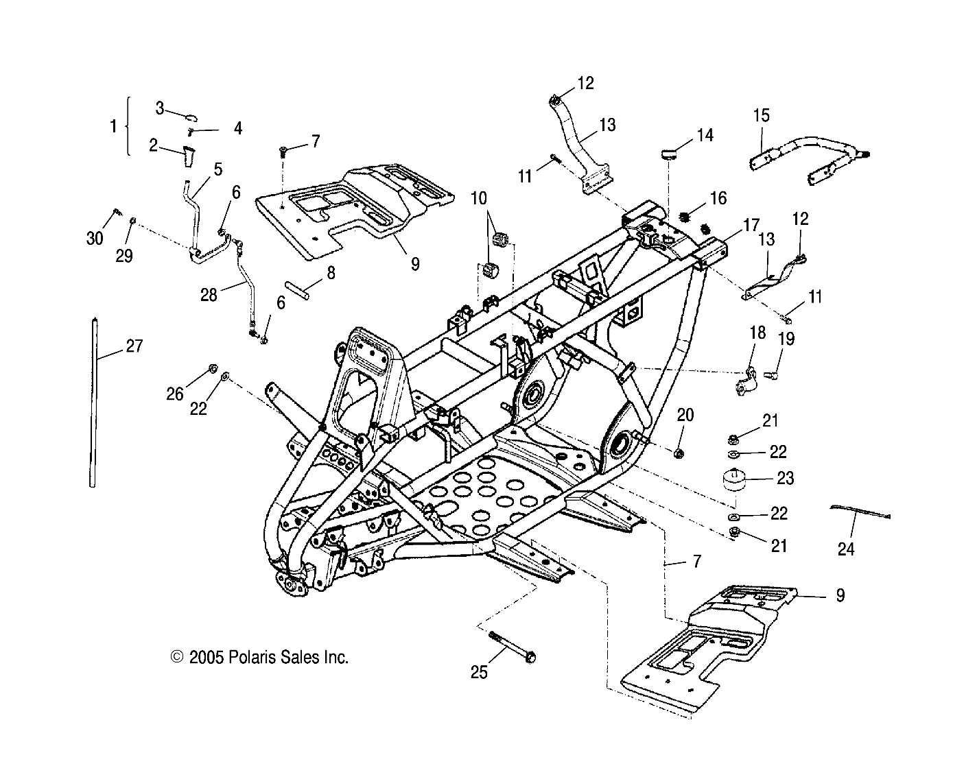 CARROSSERIE CADRE POUR PHOENIX 200 2007