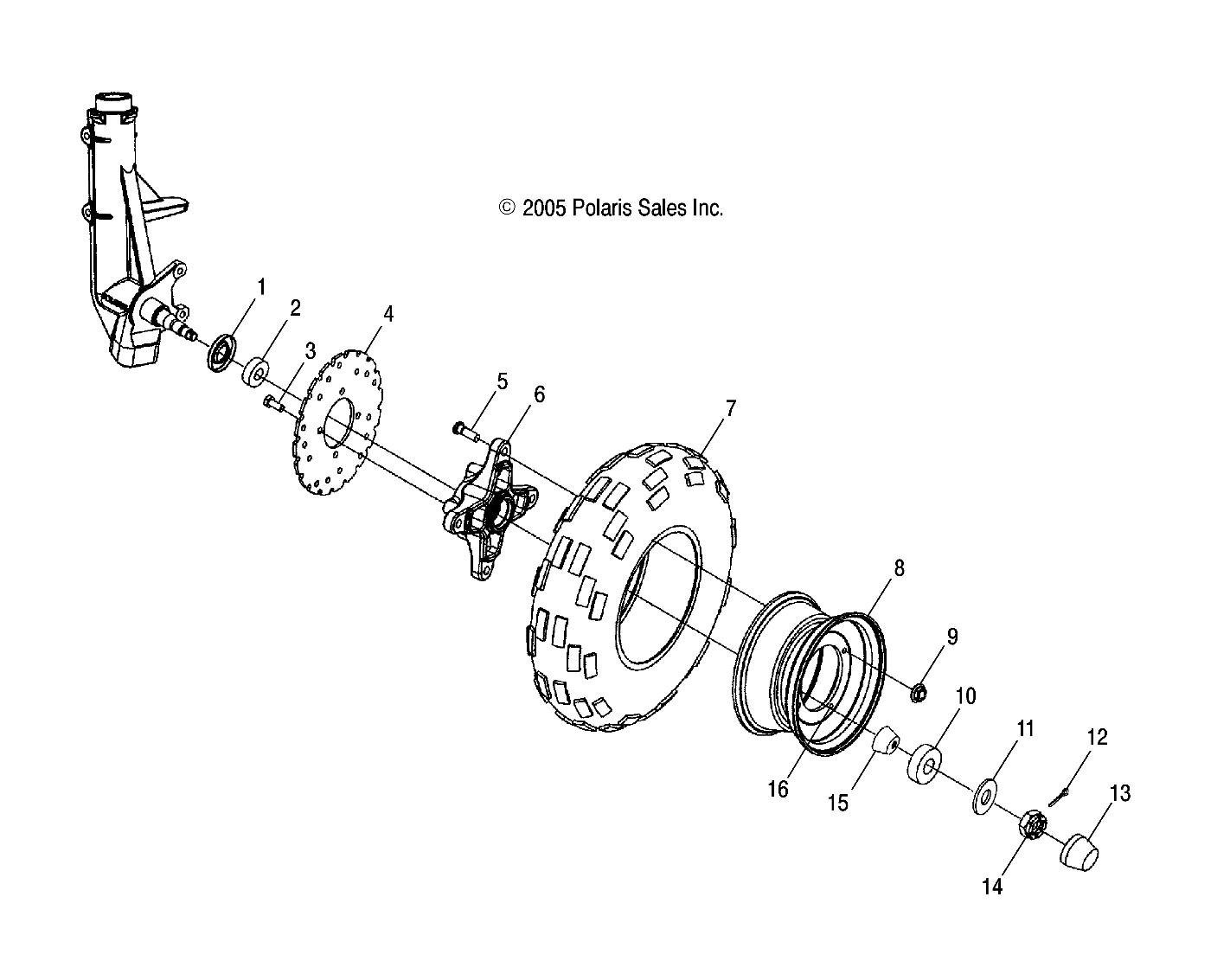 ROUES ROUE AVANT POUR SCRAMBLER 500 2X4 INTL 2007