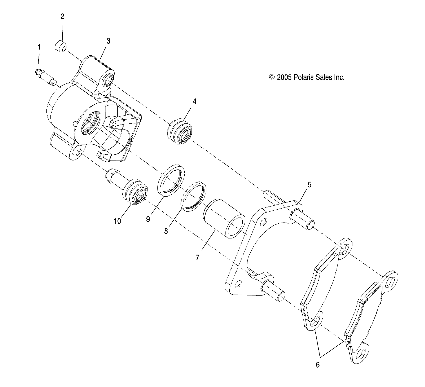 FREINS ETRIER ARRIERE POUR RANGER 570 2022