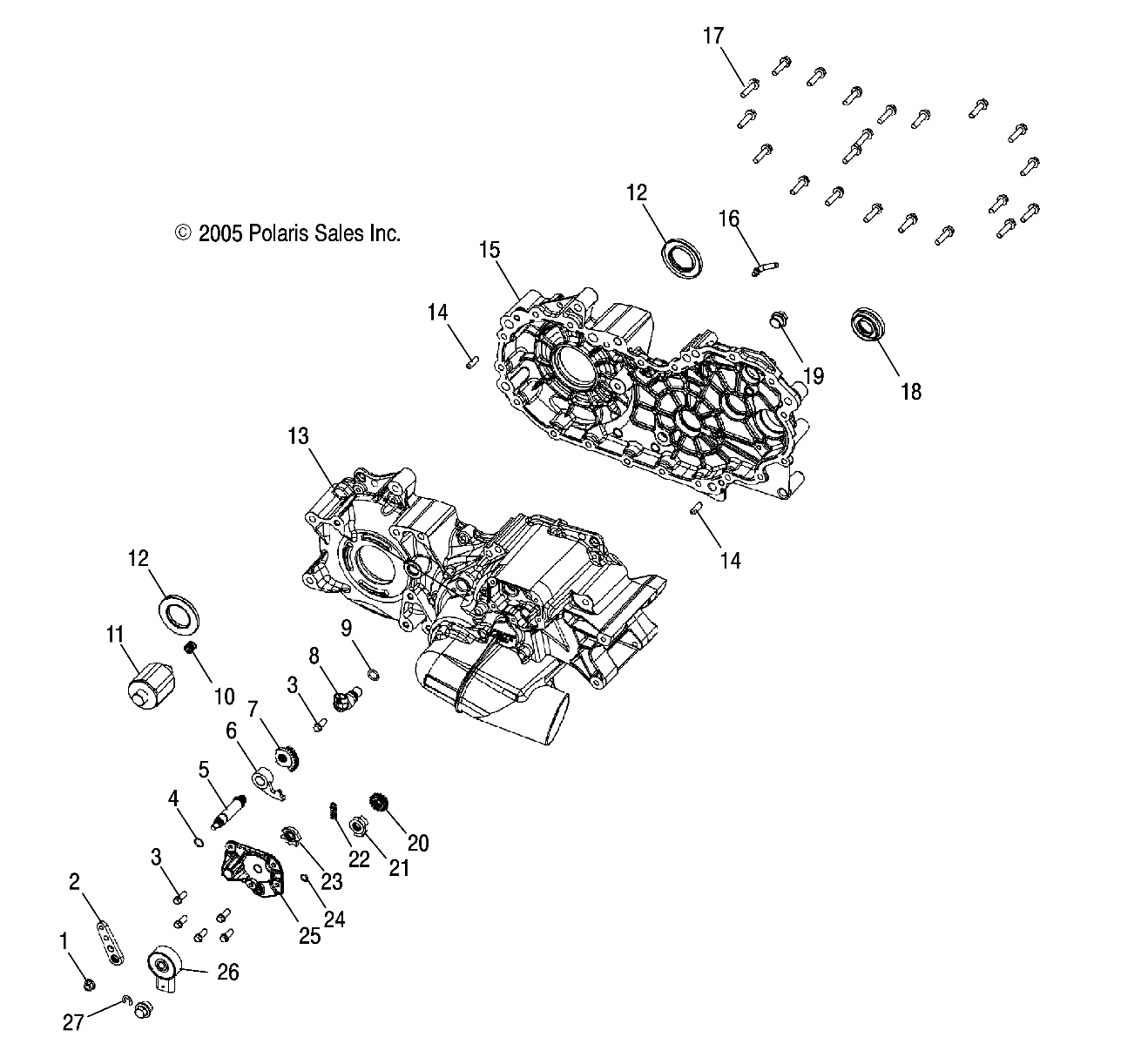 TRANSMISSION BOITE DE VITESSE POUR SPORTSMAN X2 2006