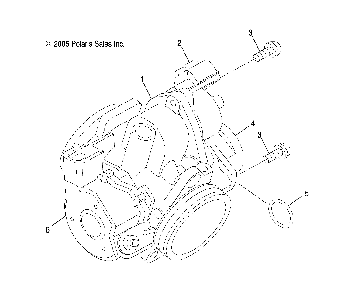 MOTEUR ACCELERATEUR POUR SPORTSMAN 500 EFI INTL 2006
