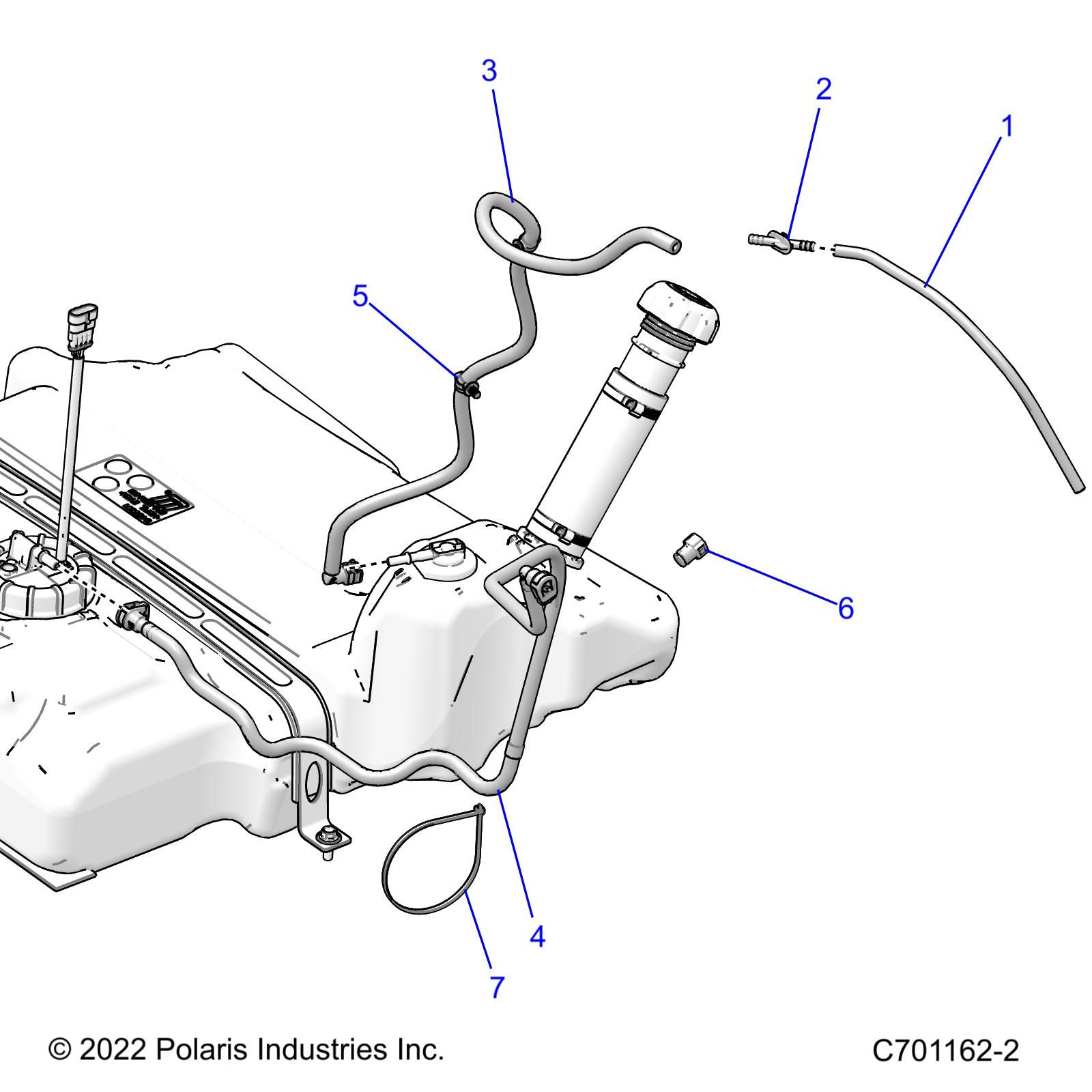 FUEL SYSTEM LINES STD POUR RZR PRO R PREMIUM 2024