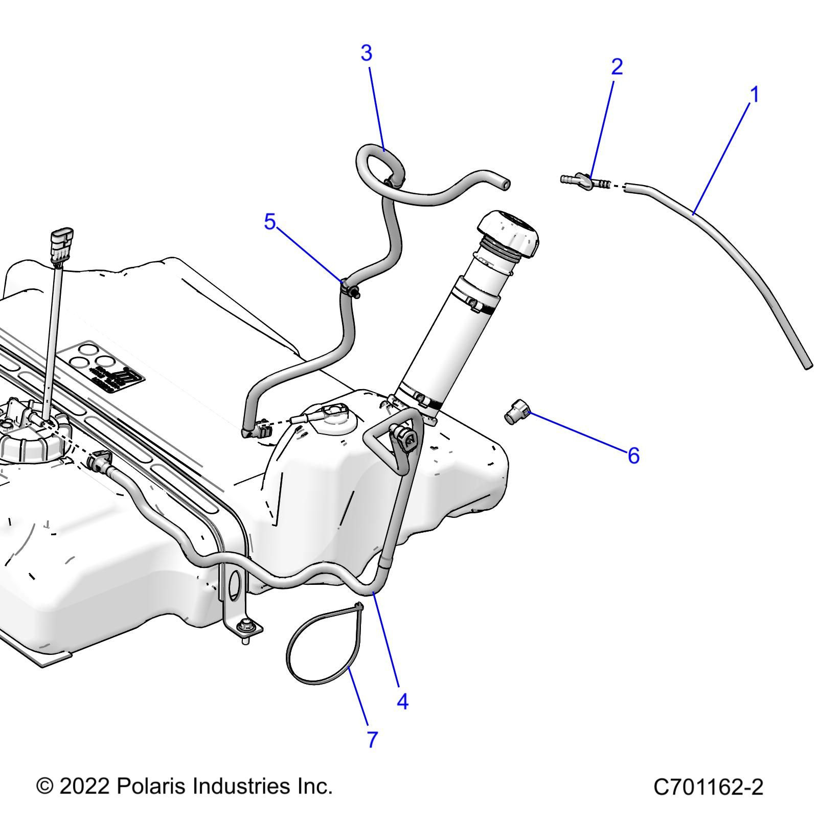 FUEL SYSTEM LINES STD POUR RZR PRO R 2022