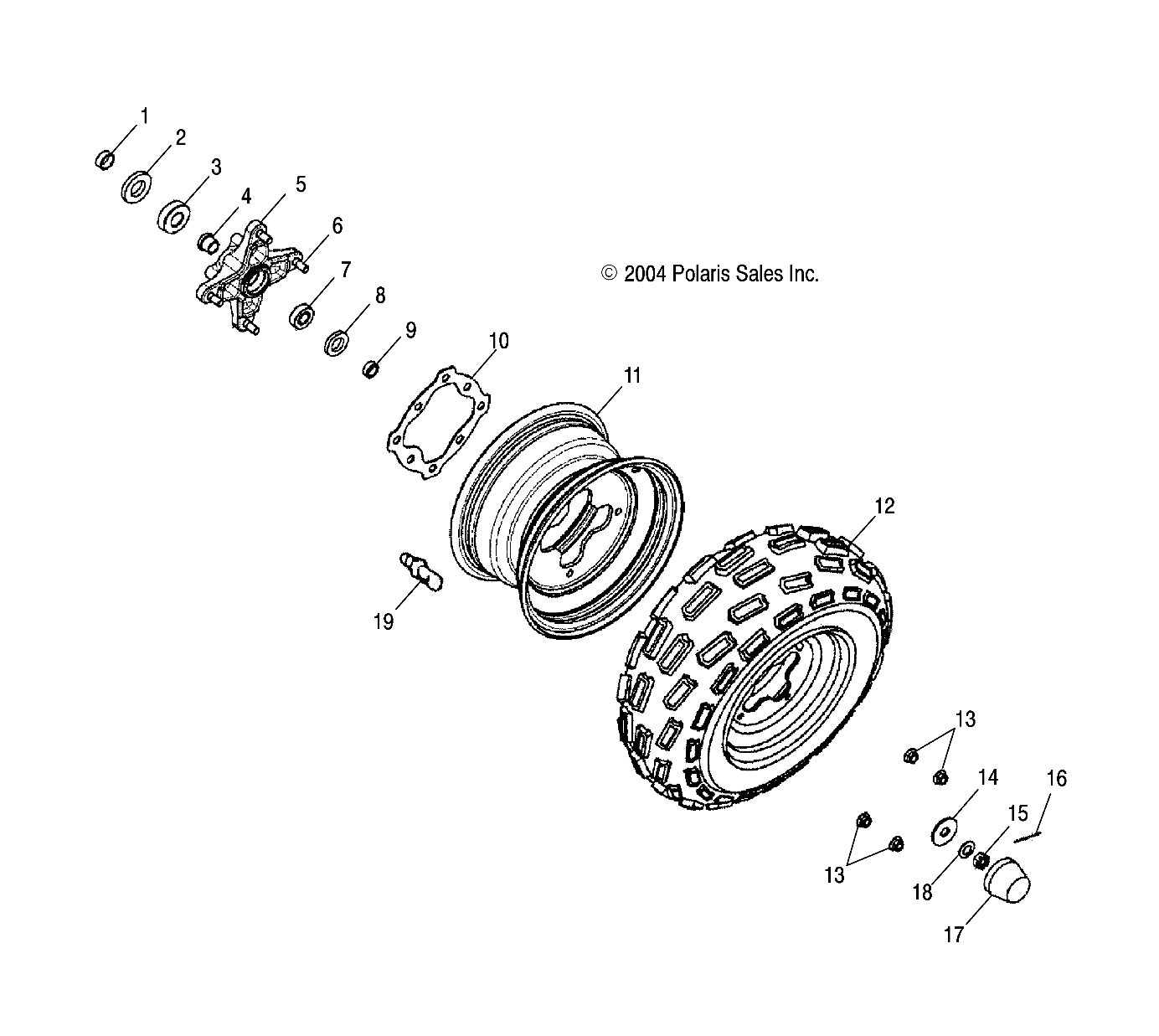 ROUES ROUE AVANT POUR PHOENIX 200 QUADRICYCLE 2005