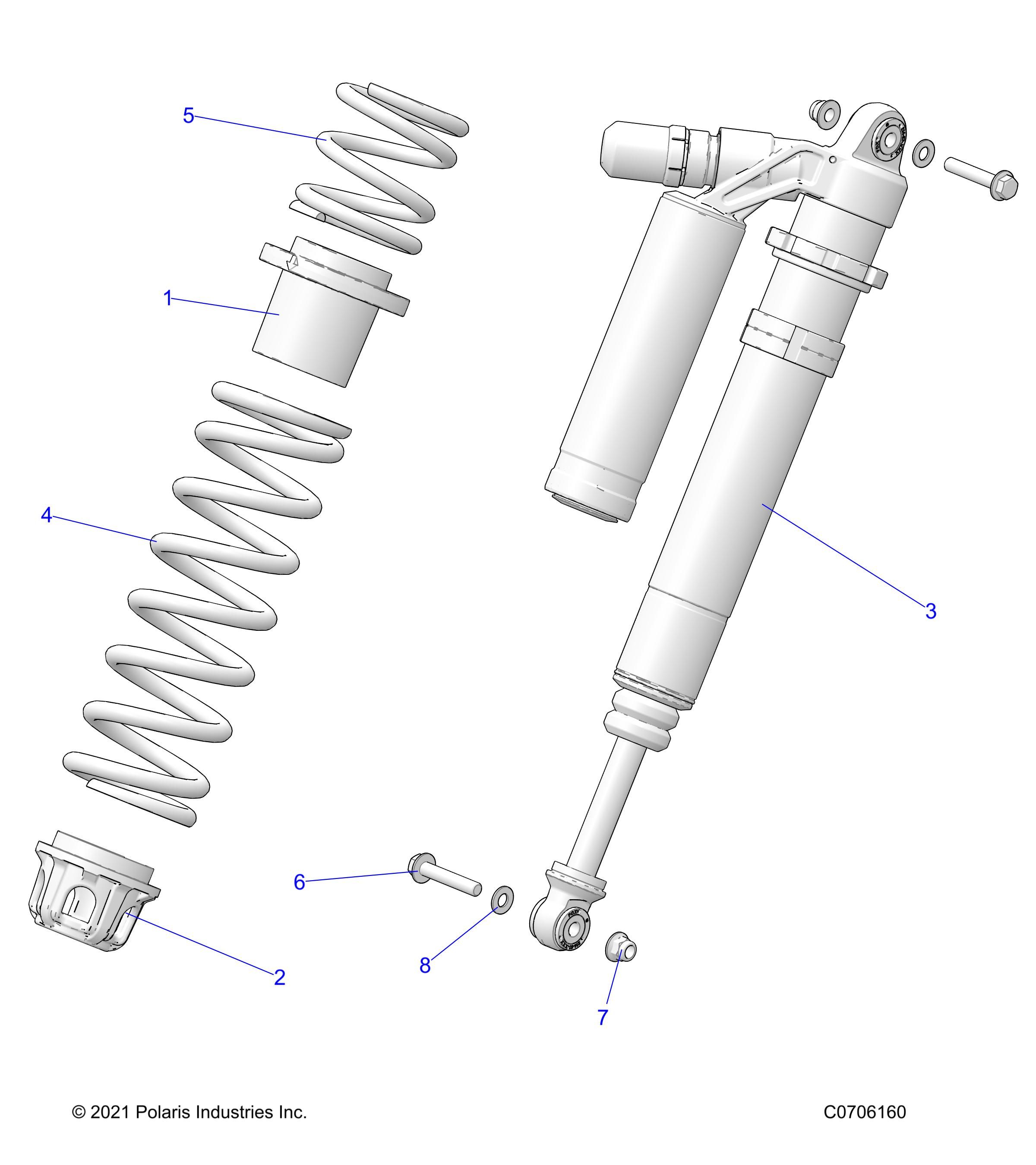 SUSPENSION FRONT SHOCK MOUNTING DELUXE POUR RZR PRO XP ULTIMATE 2023