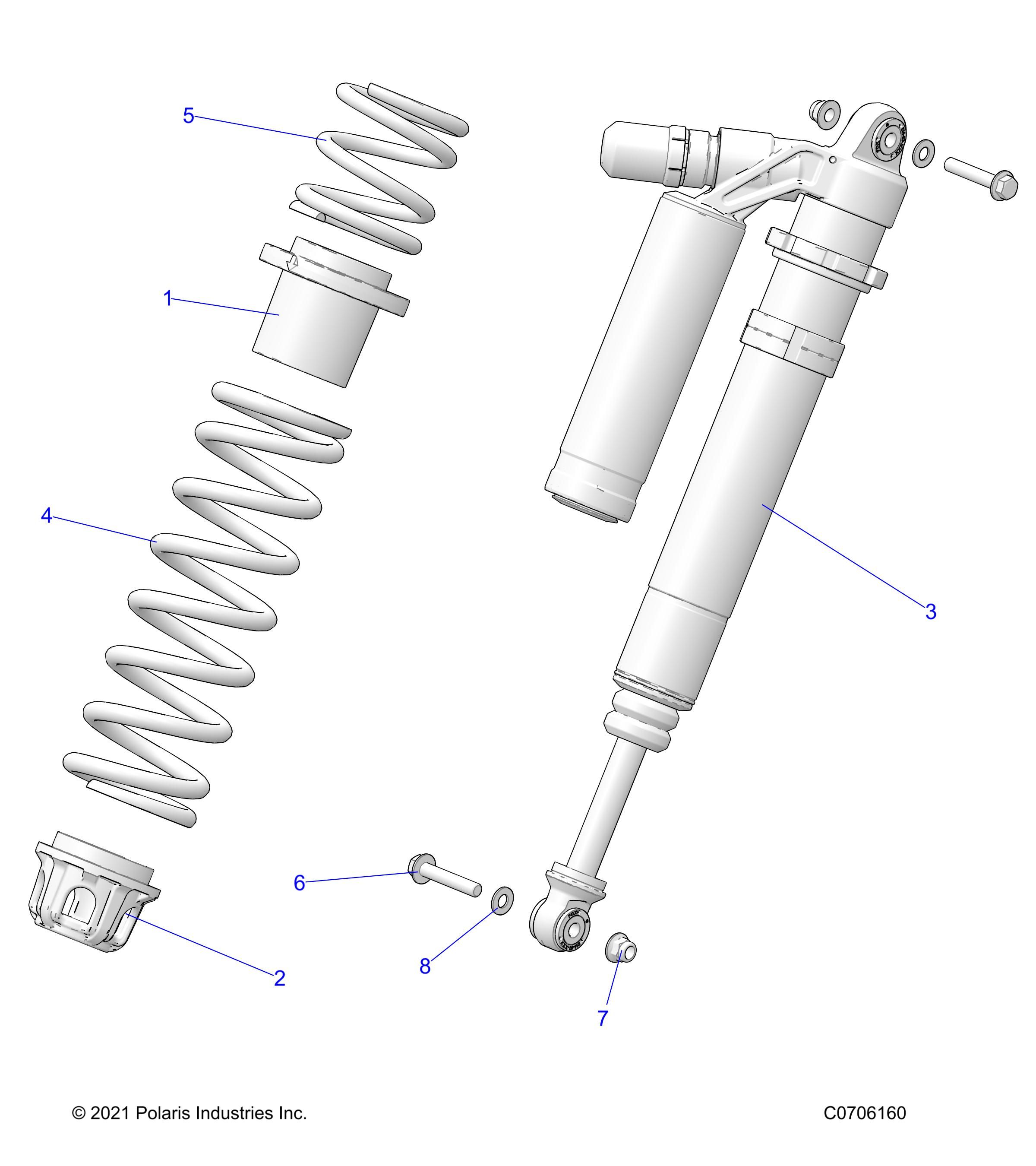 SUSPENSION FRONT SHOCK MOUNTING DELUXE POUR RZR PRO XP DELUXE R03 2023