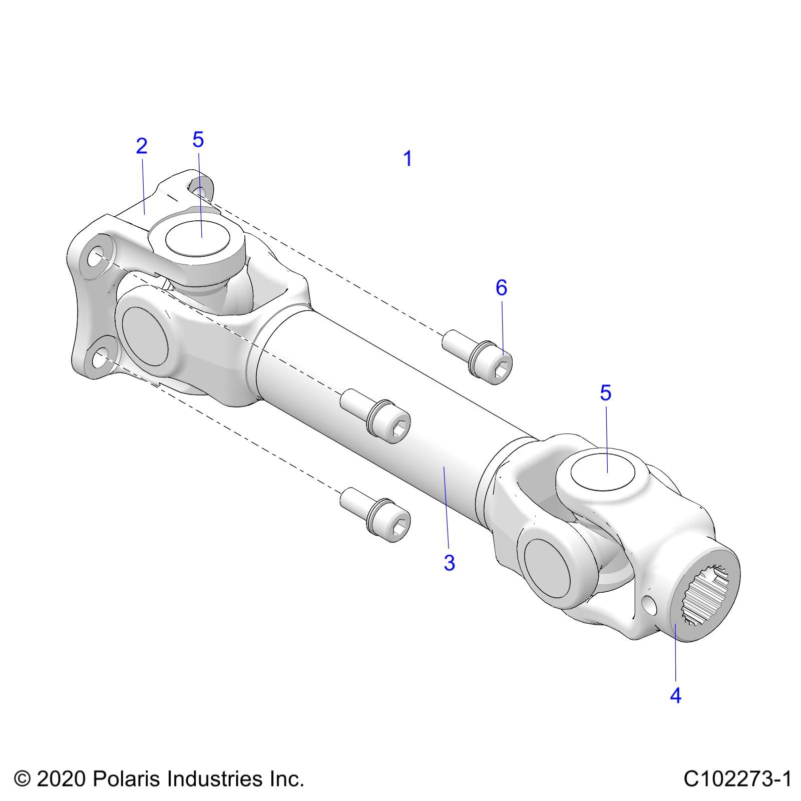 TRANSMISSION ARBRE DE SUPPORT ARRIERE POUR SPORTSMAN TOURING XP 1000 48 2022