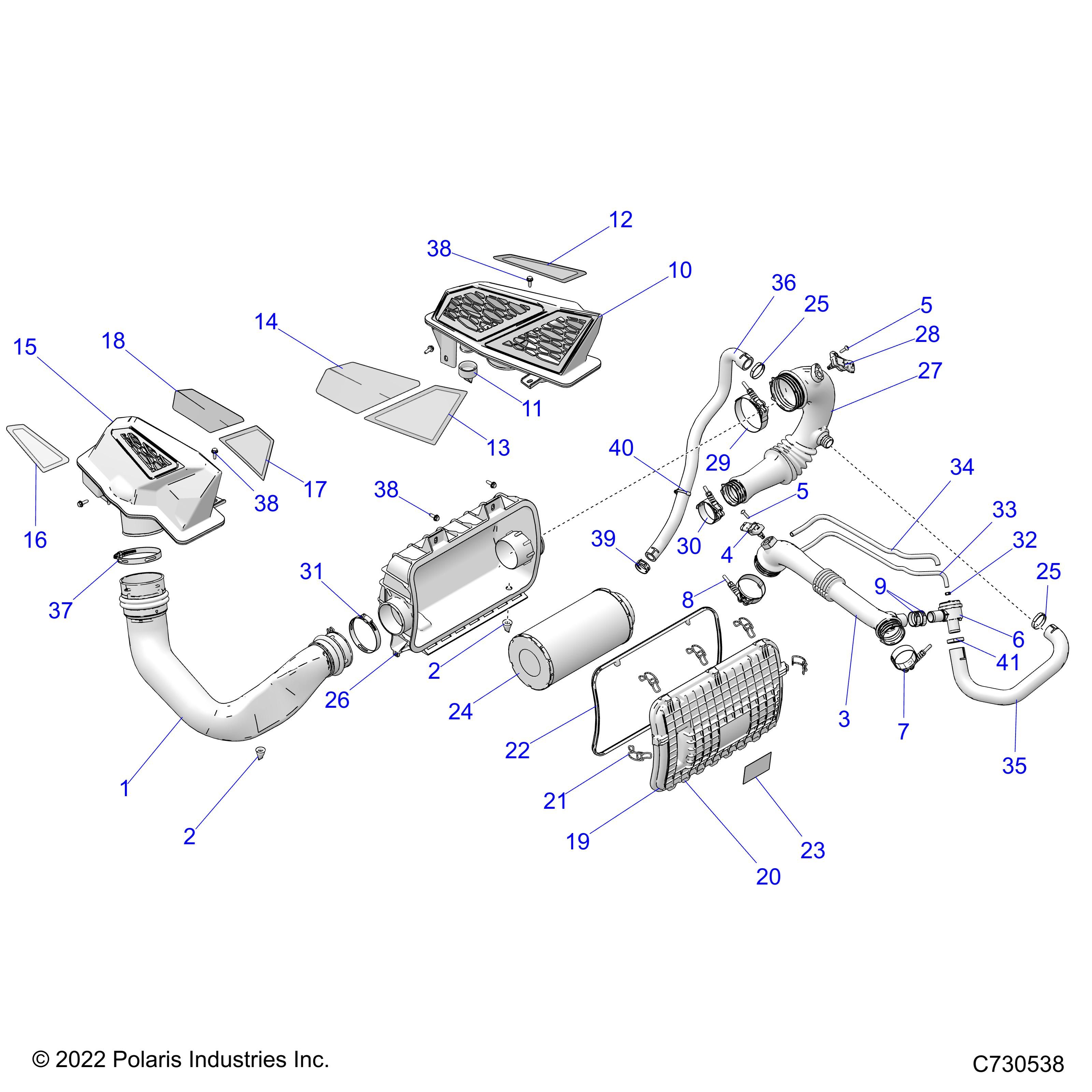 MOTEUR SYSTEME DADMISSION DAIR POUR RZR PRO XP 4 SPORT R01 2023