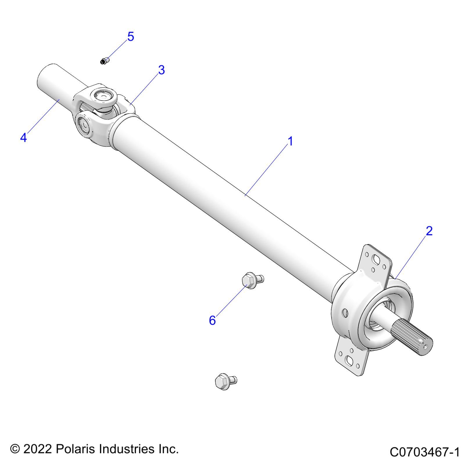 DRIVE TRAIN PROP SHAFTMID BEARING POUR RZR PRO R 4 SPORT 2022