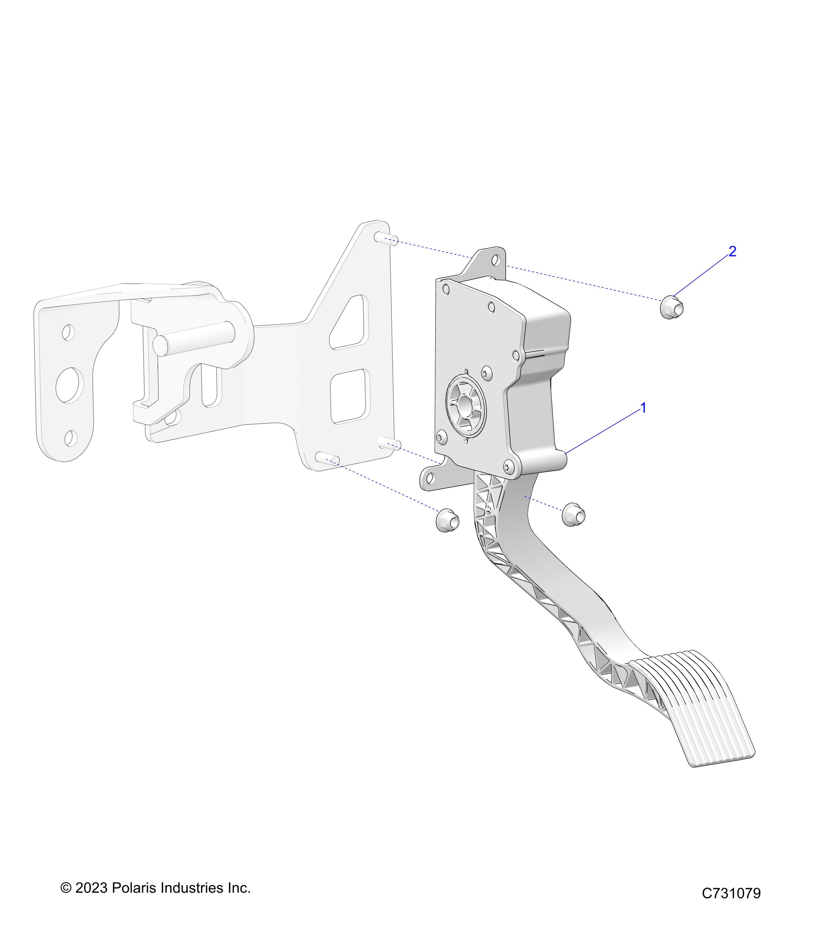 MOTEUR PEDALE DACCELERATEUR POUR RANGER EV FULLSIZE PREMIUM R01 2023