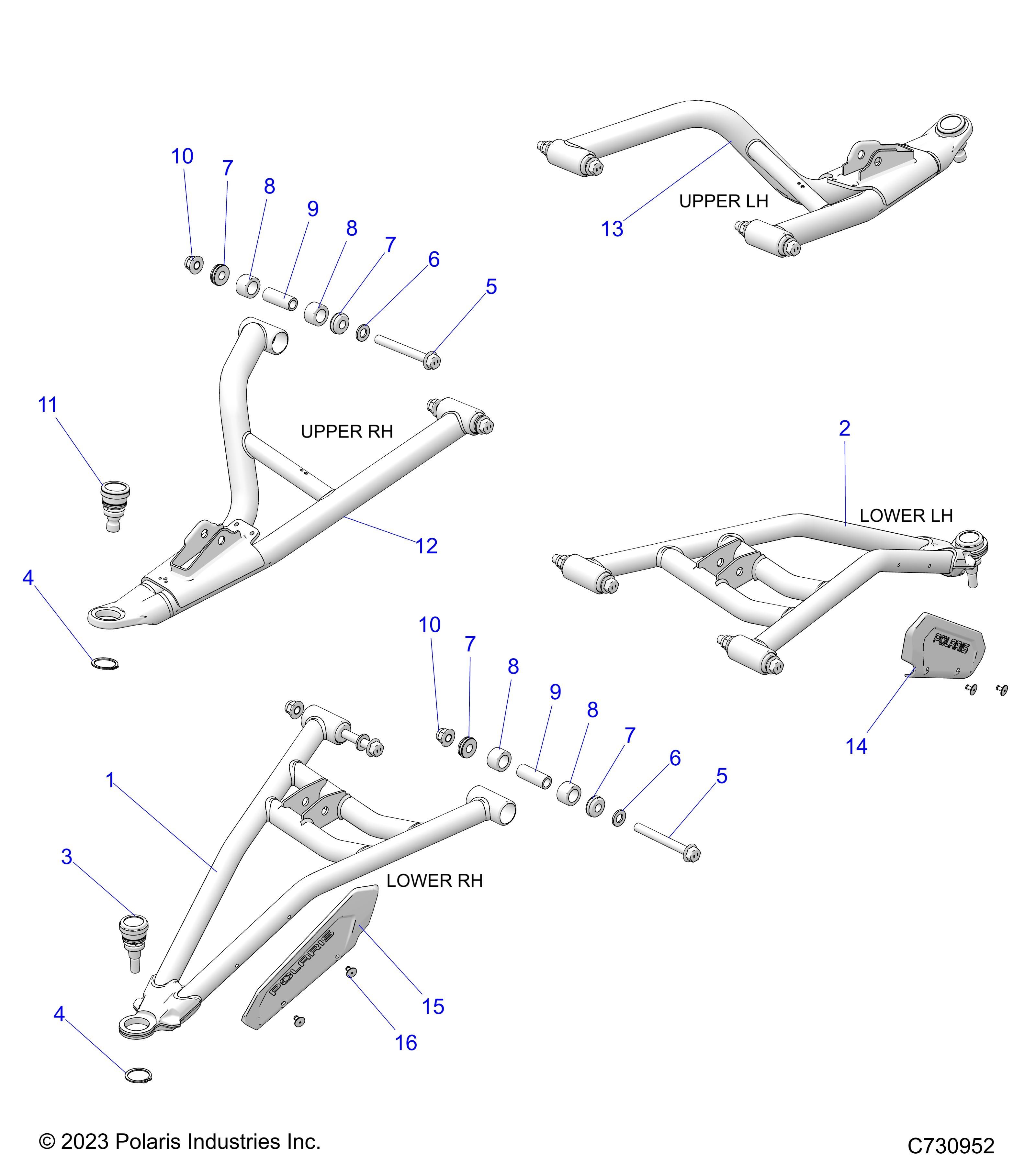 SUSPENSION BRAS DE COMMANDE AVANT POUR RANGER XD 1500 NSTR 2024