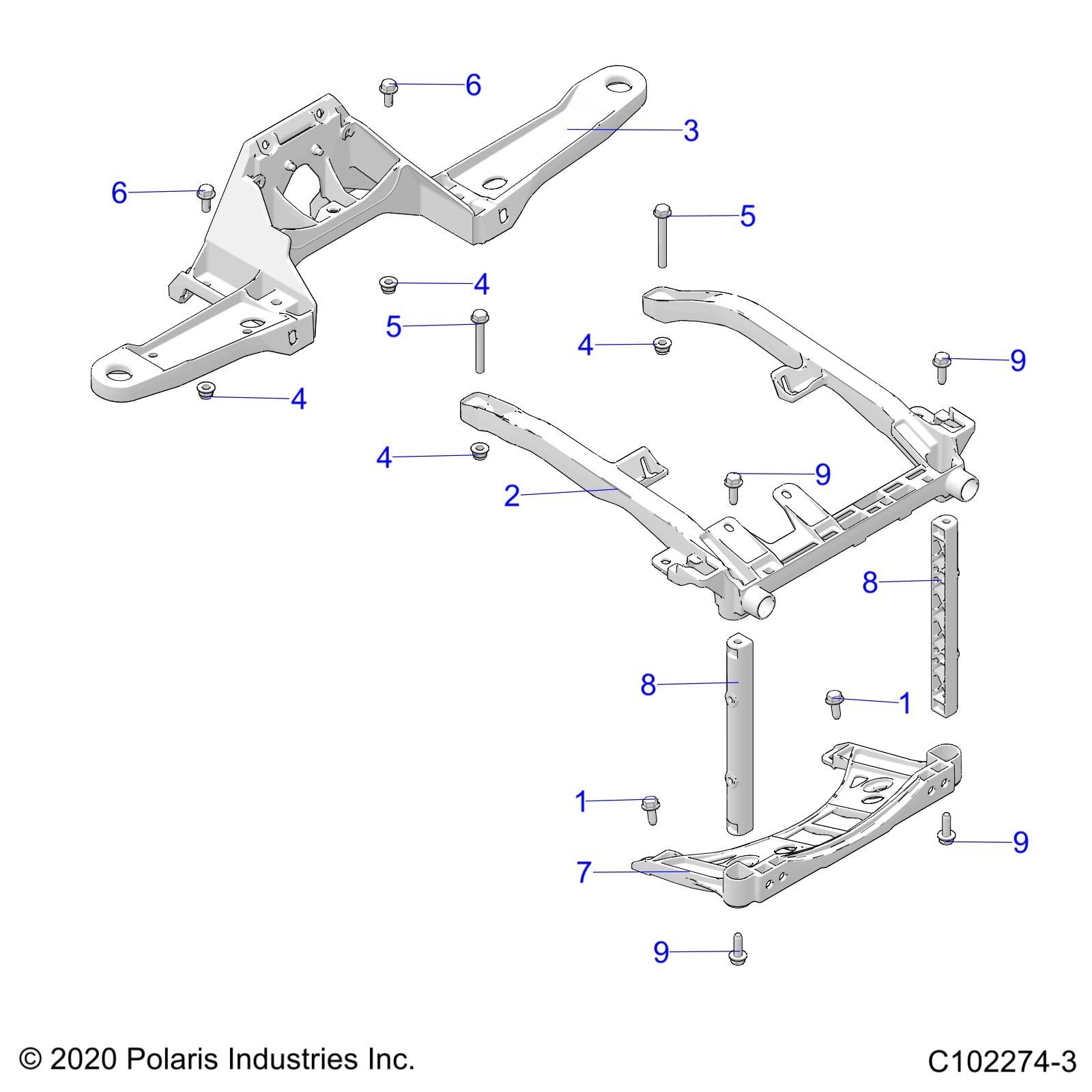 CARROSSERIE SUPPORT RACK AVANT POUR SPORTSMAN TOURING XP 1000 2025