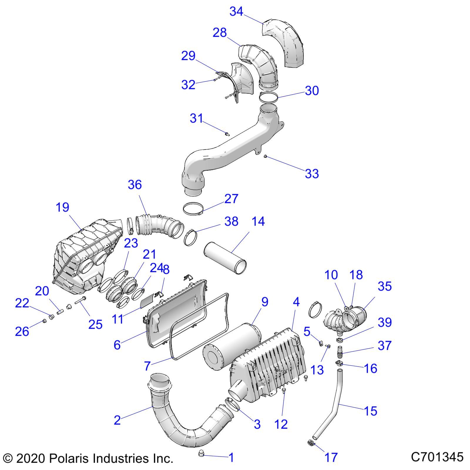 MOTEUR SYSTEME DADMISSION DAIR POUR RZR XP 1000 HIGH LIFTER 2022